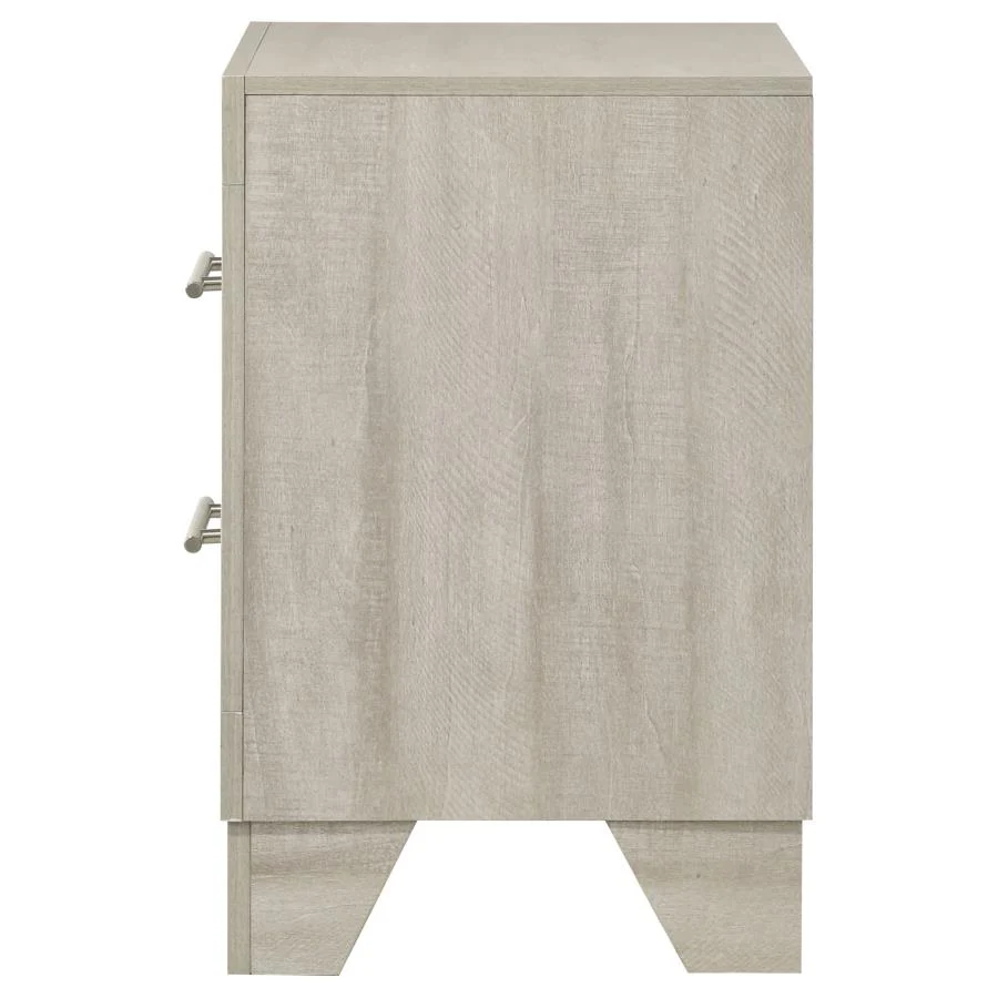 Trenton - 2-Drawer Nightstand Bedside Table - Rustic Cream - Image 5