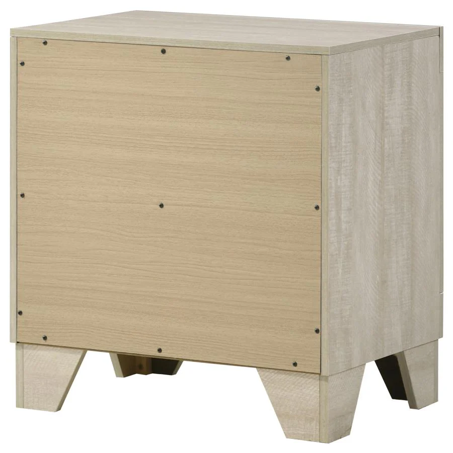Trenton - 2-Drawer Nightstand Bedside Table - Rustic Cream - Image 8
