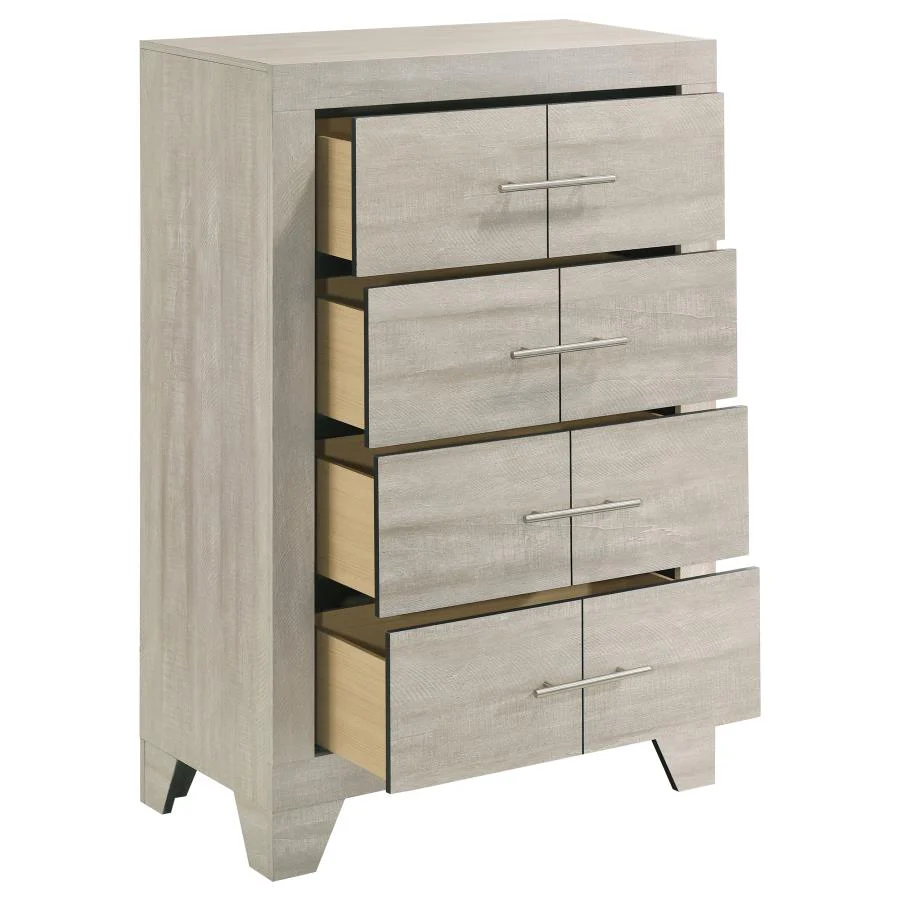 Trenton - 4-Drawer Bedroom Chest Of Drawers - Rustic Cream - Image 10