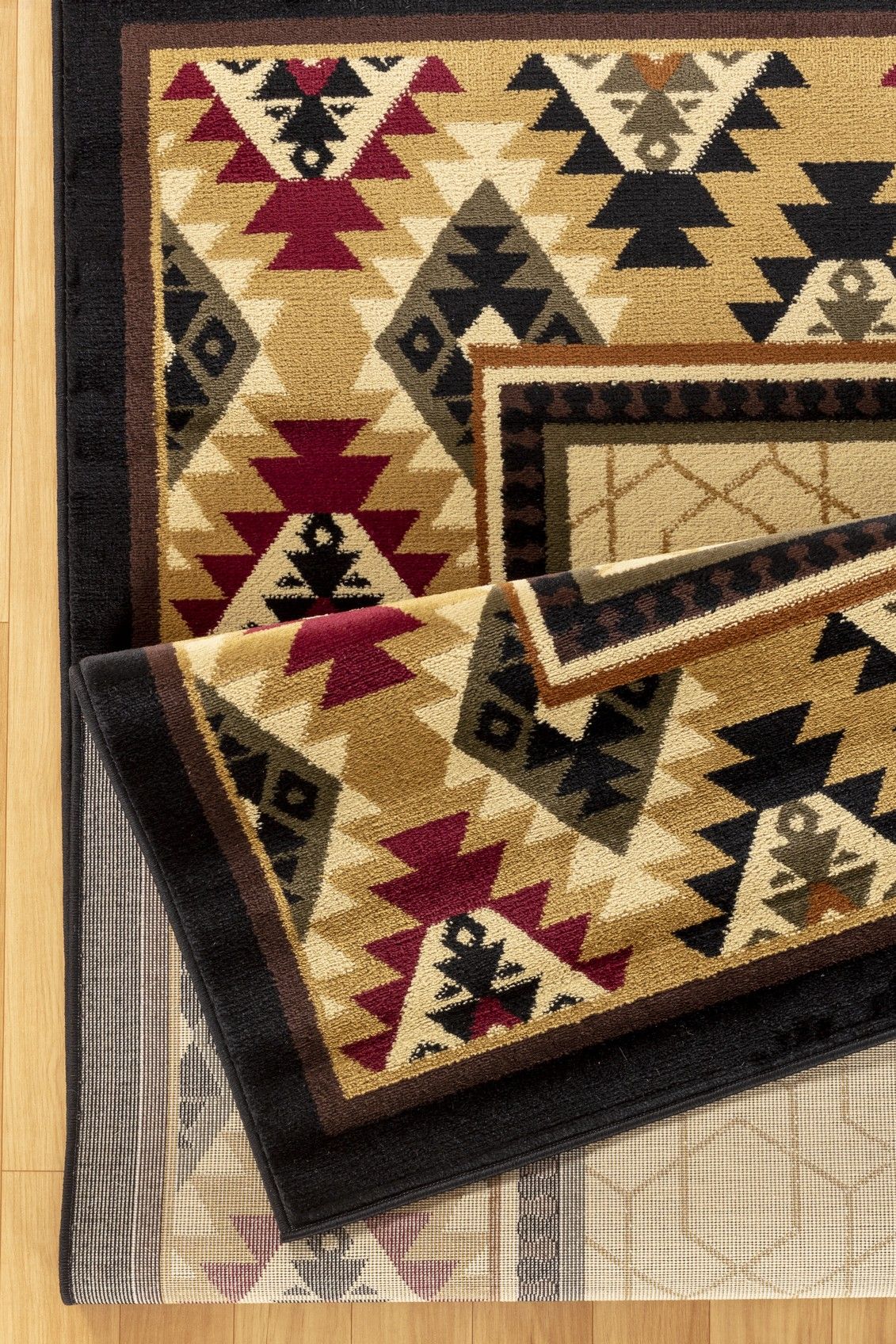 Tribes - 5'3" X 7'3" Polypropylene, Southwest Area Rug - Cream - Image 6