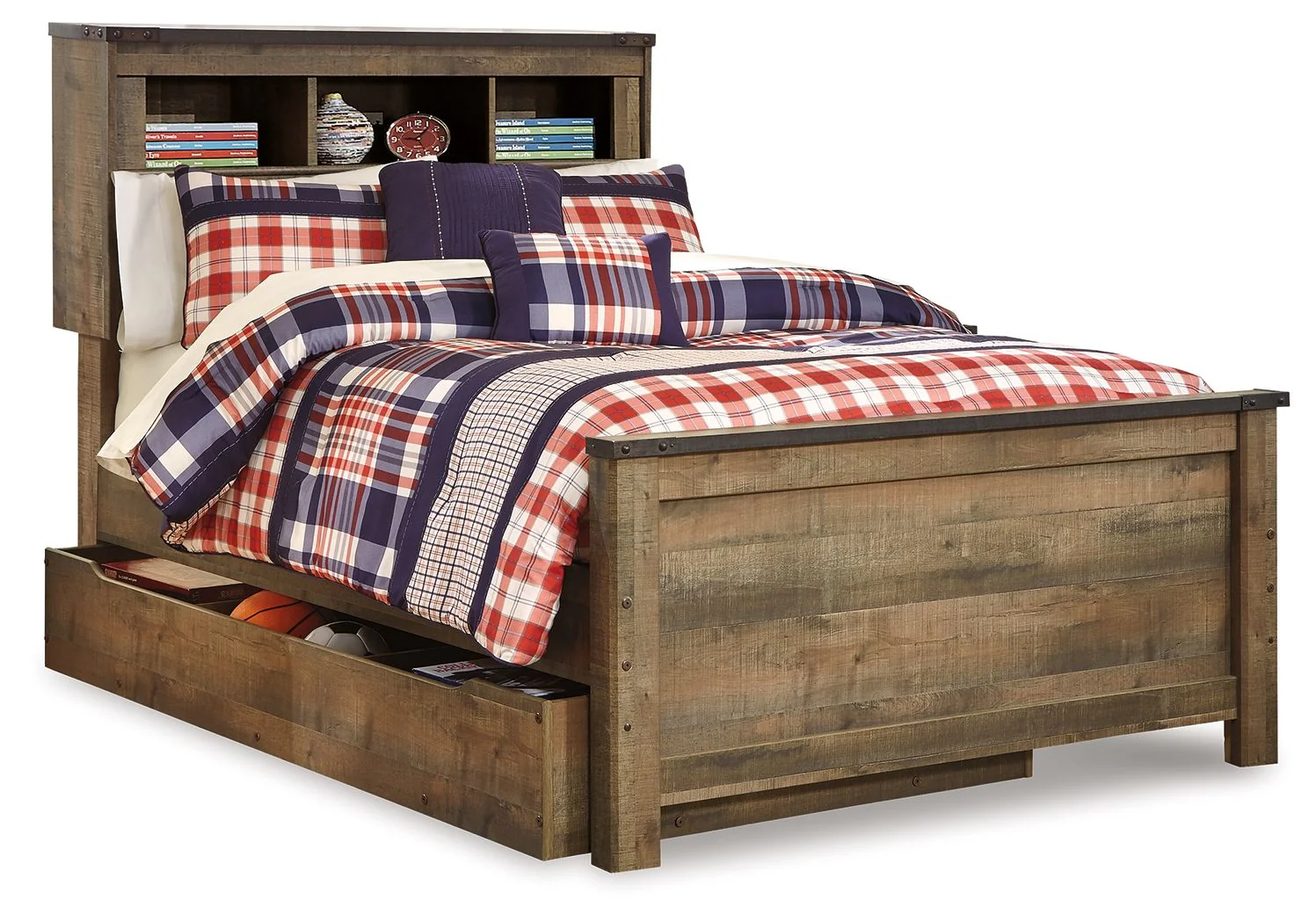 Trinell - Bookcase Storage Bed - Image 2