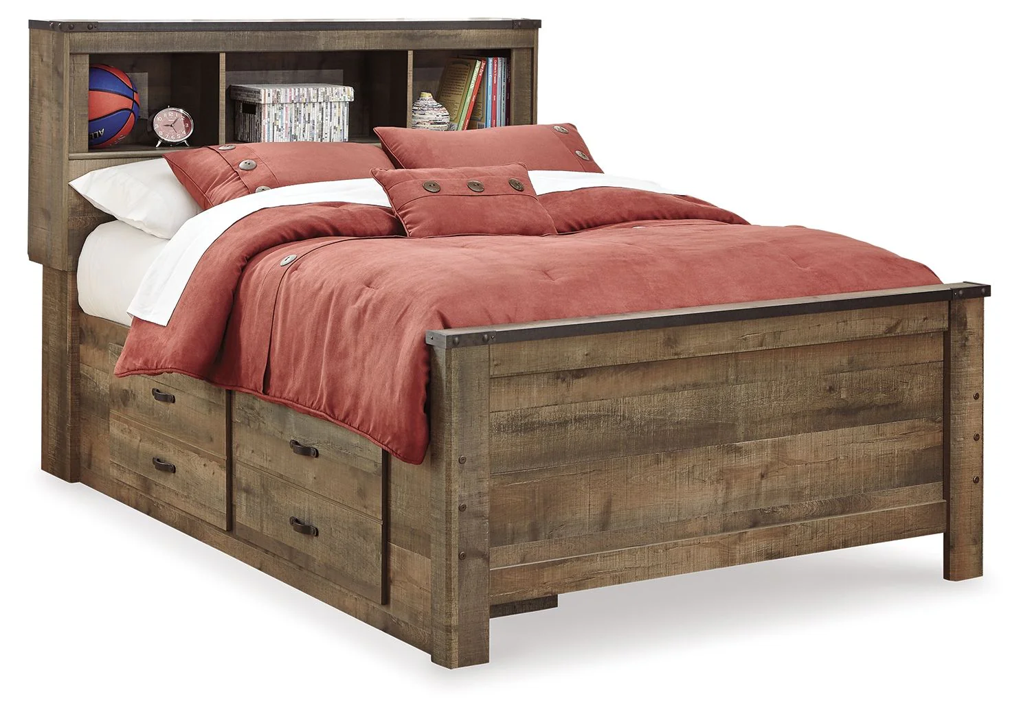 Trinell - Bookcase Storage Bed - Image 8