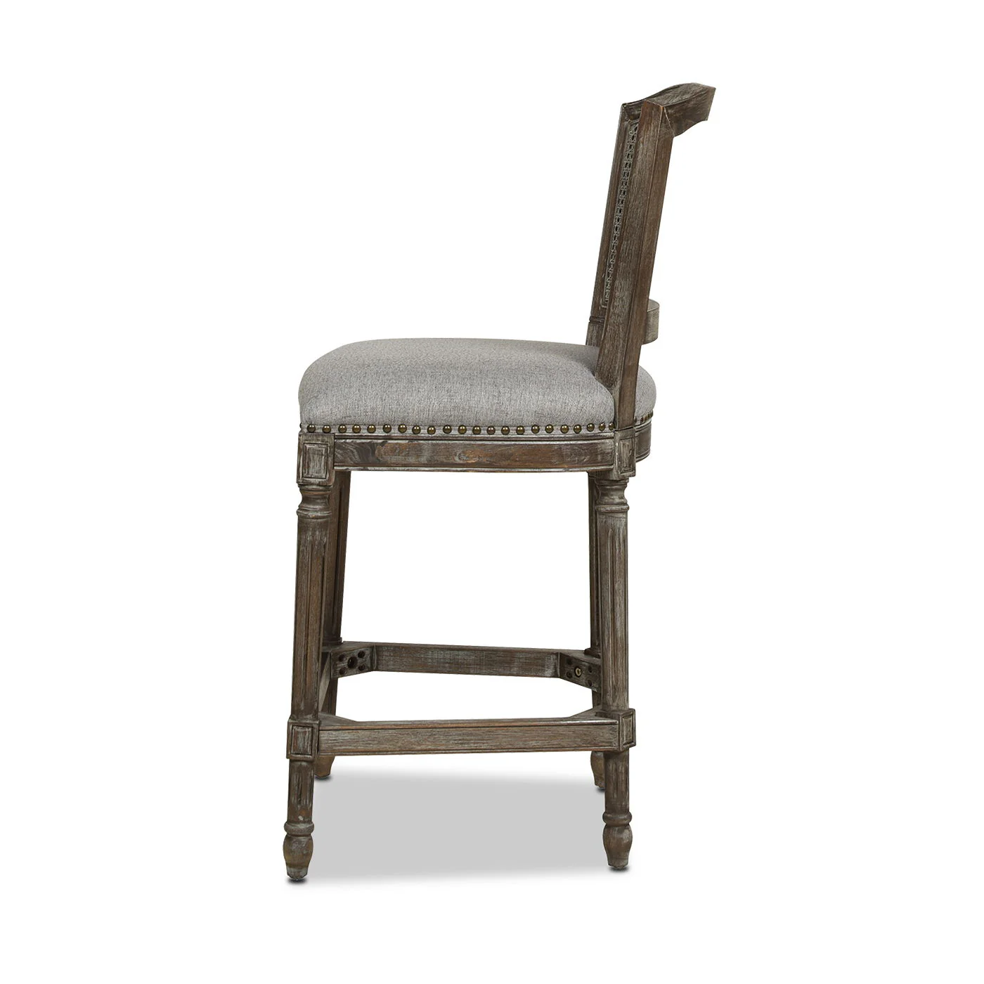 Triomphe - Rattan Wicker High Back Armless Counter Bar Stool - Image 23