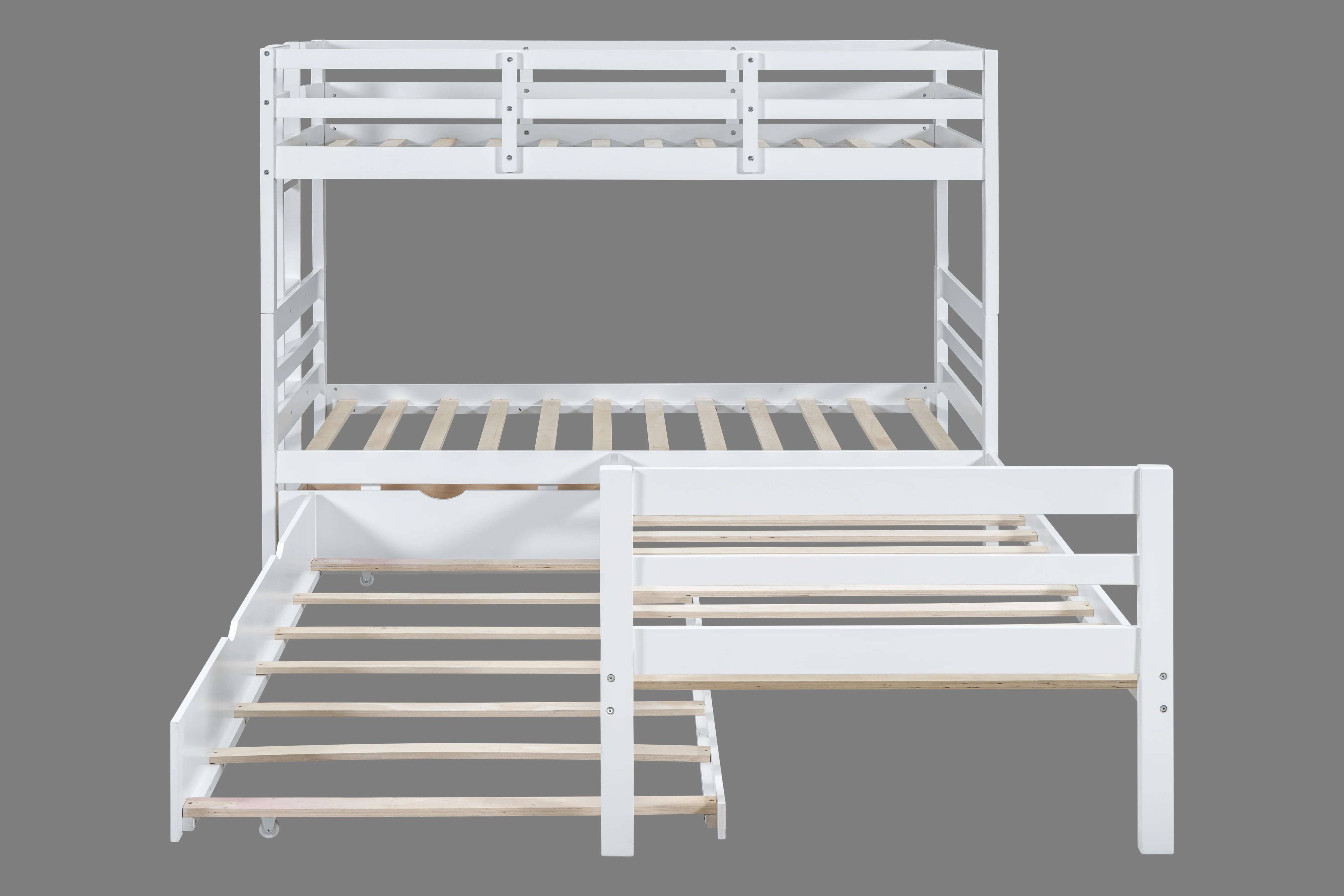 Triple Bunkbed With Trundle And Drawers (Twin Size) - Image 2