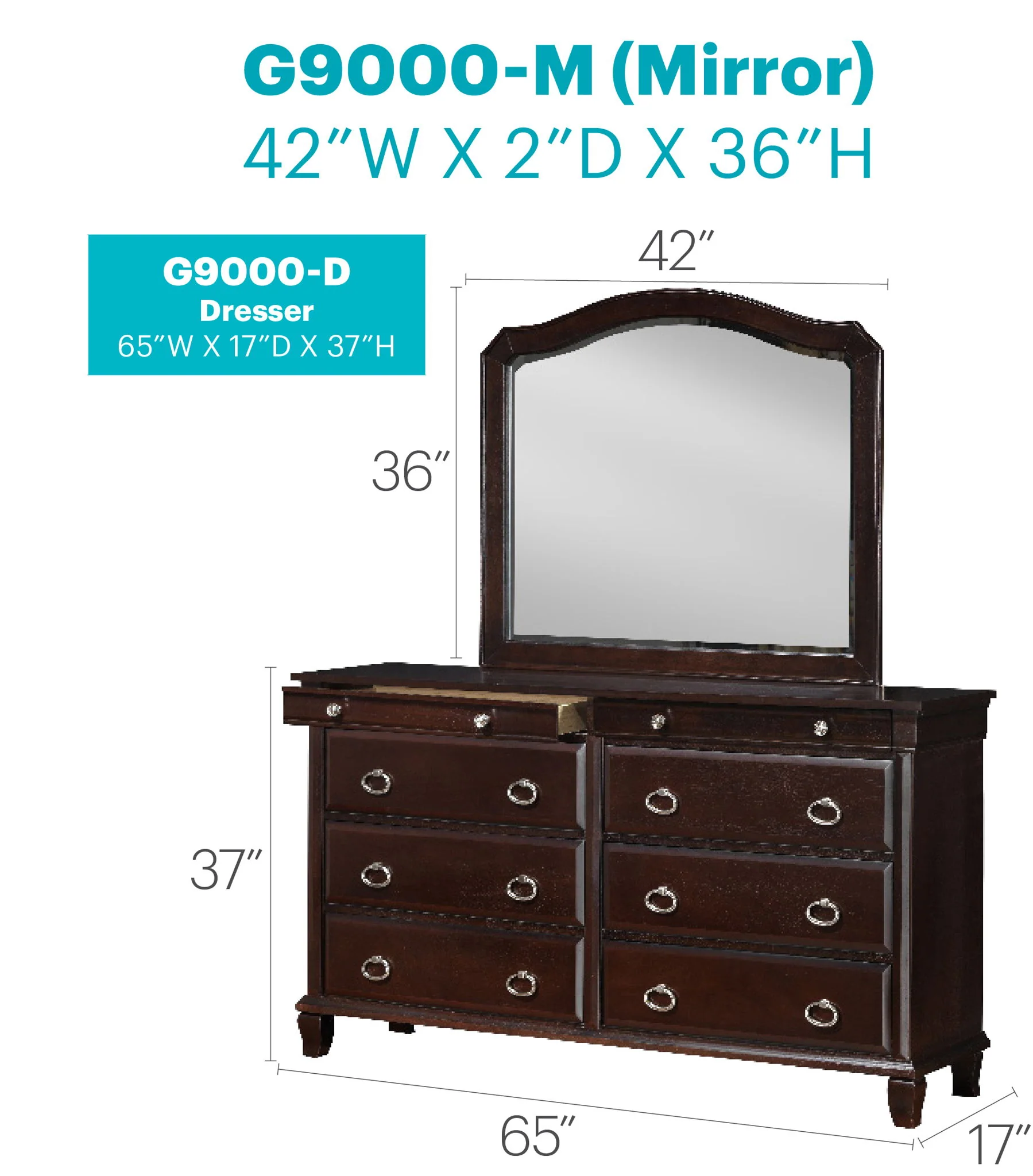 Triton - Dresser - Cappuccino - Image 5
