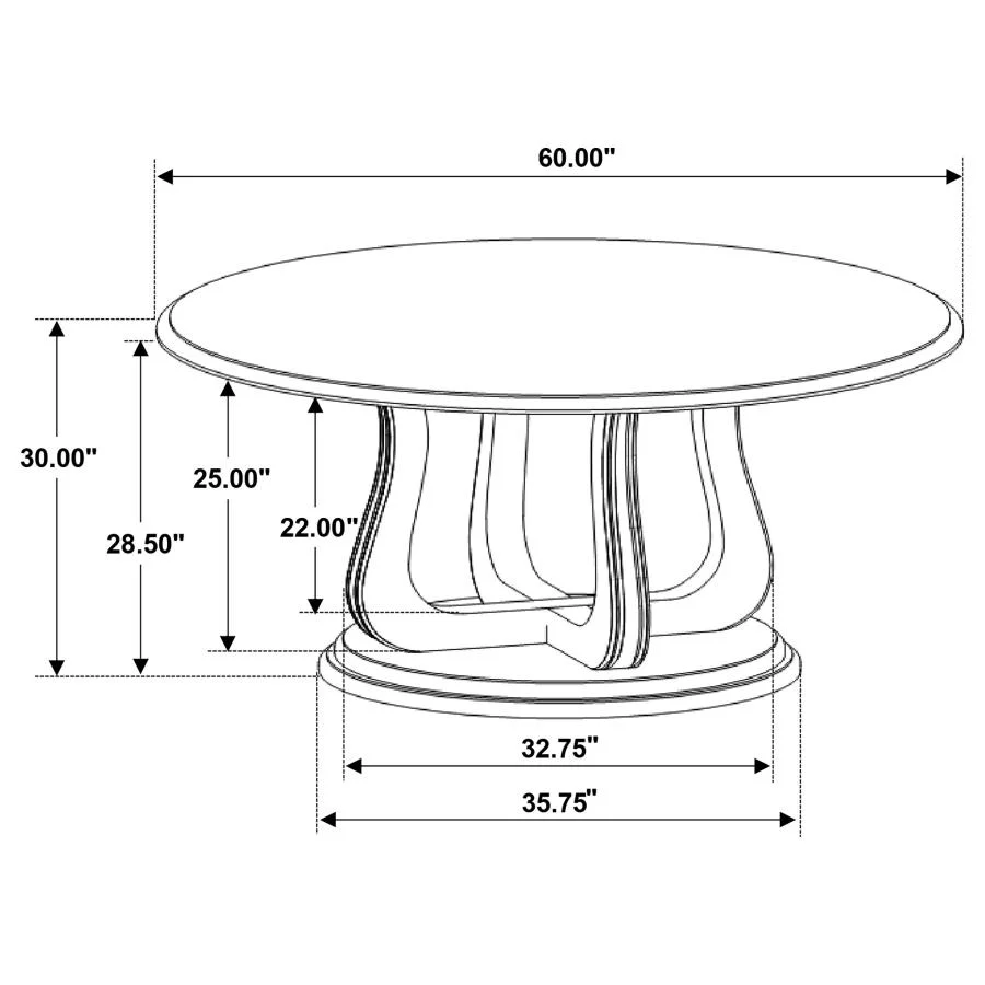 Trofello - 5 Piece Round Dining Table Set - White Washed - Image 12