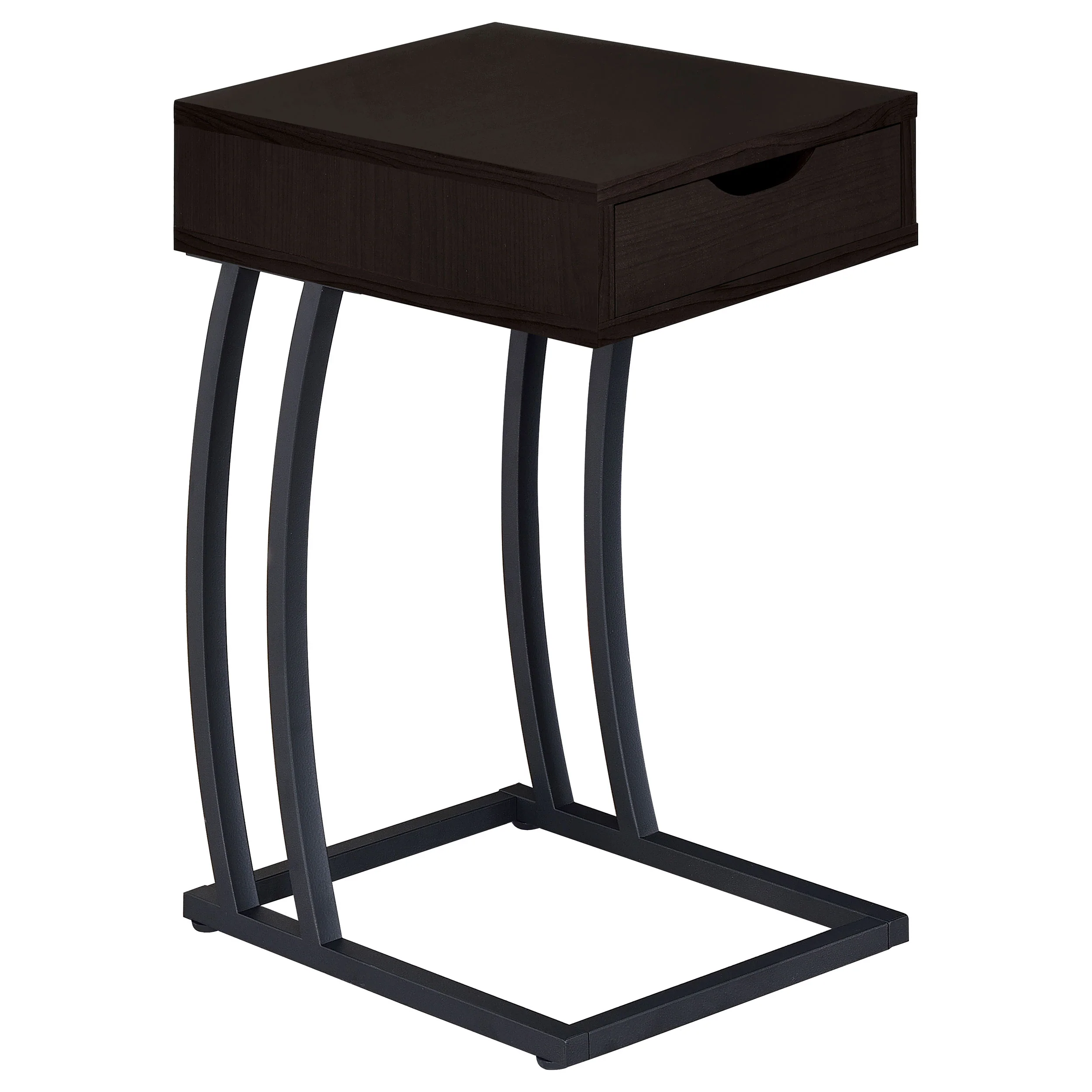Troy - 1-Drawer C-Shaped Side Table Power Outlet - Image 11