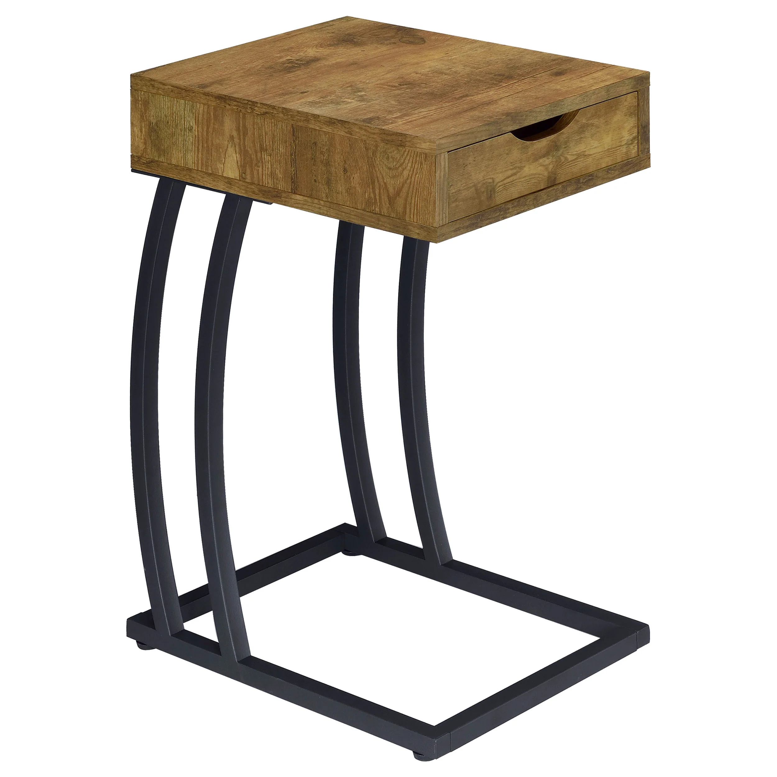Troy - 1-Drawer C-Shaped Side Table Power Outlet - Image 12