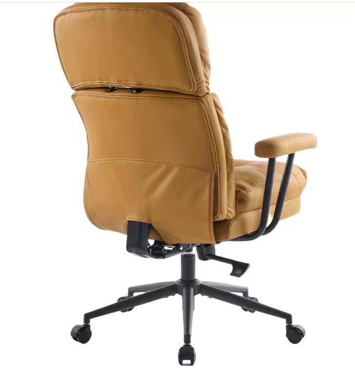 Tufted Home Office Chair with Wheels, Armrests & Adjustable Height - Image 10