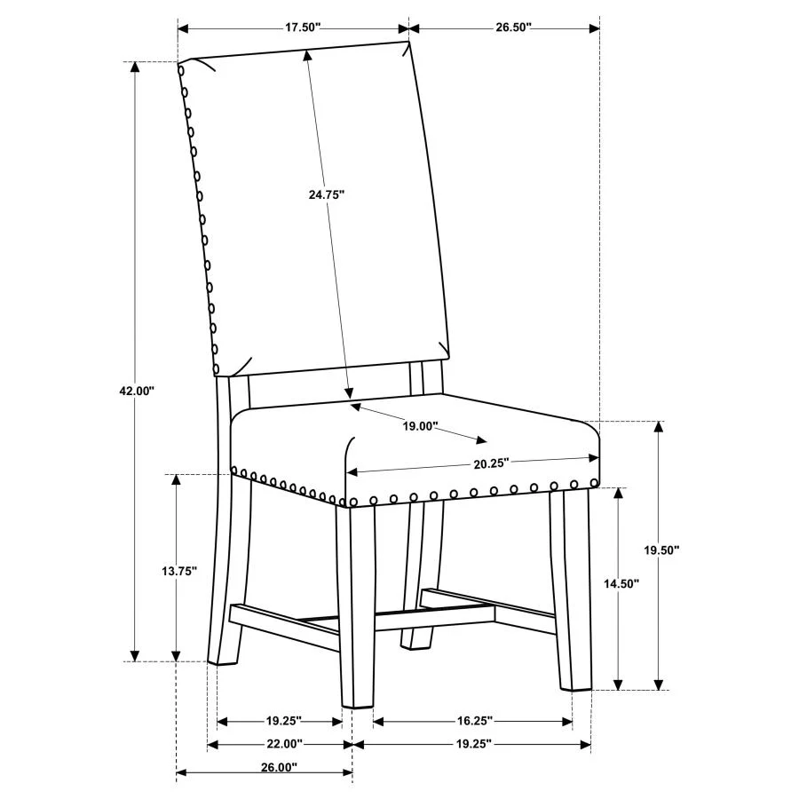 Twain Upholstered Dining Side Chair (Set of 2) - Image 20