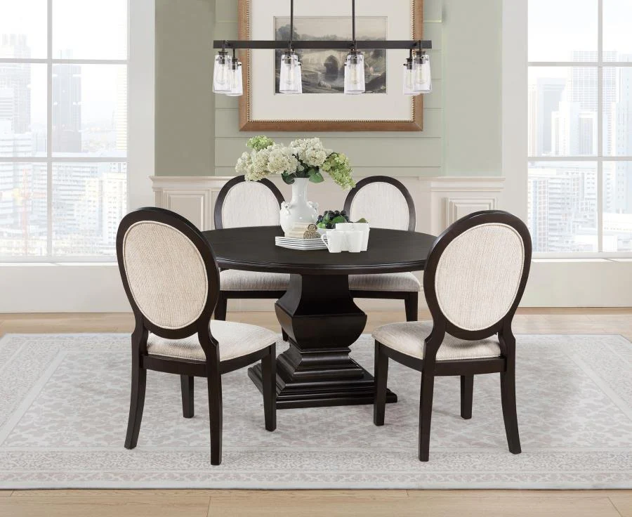Twyla - Round Wood Dining Room Table Set - Image 2