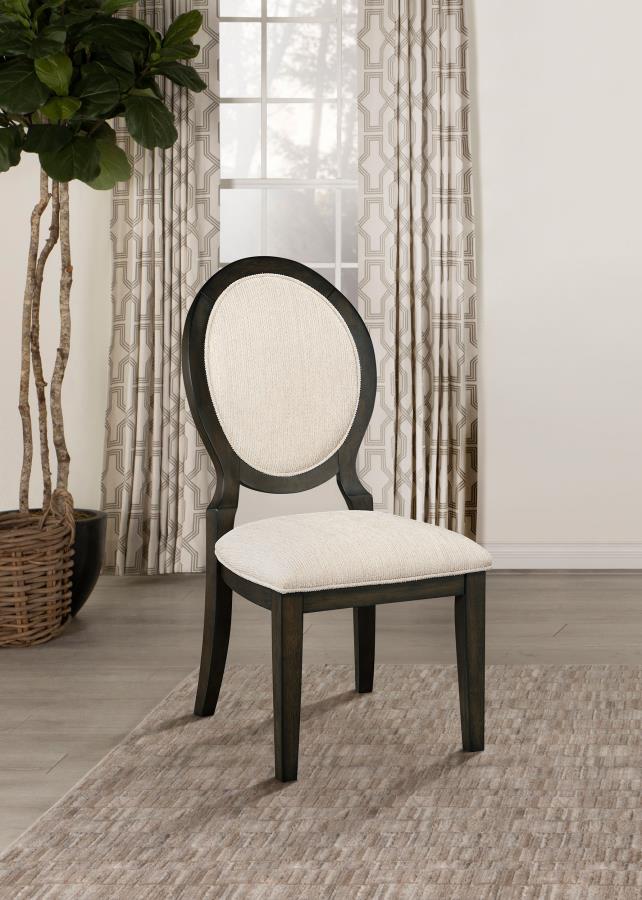 Twyla - Oval Back Dining Side Chair (Set of 2) - Dark Cocoa - Image 2