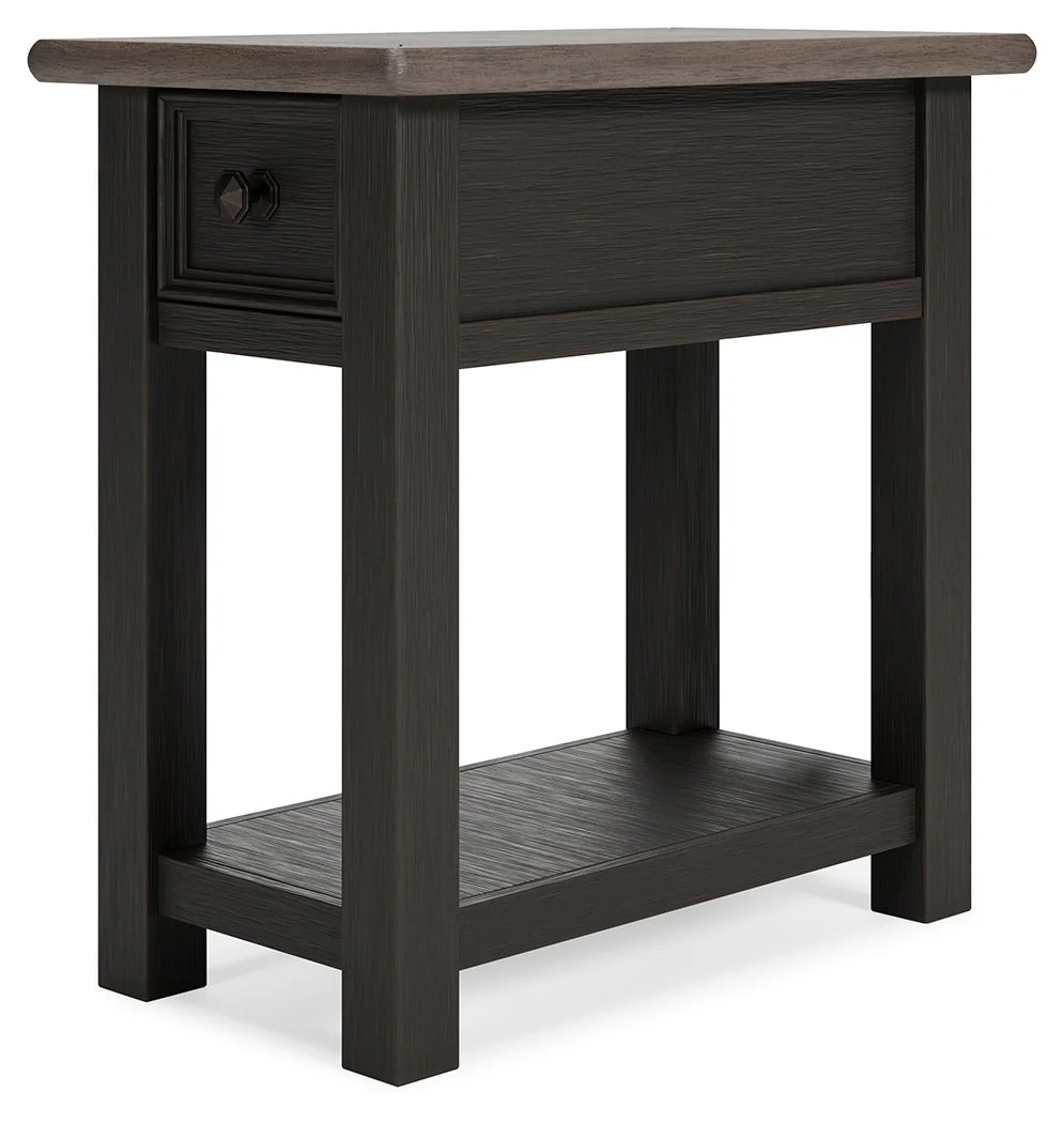 Tyler Creek - Chair Side End Table - Black / Gray - Image 12