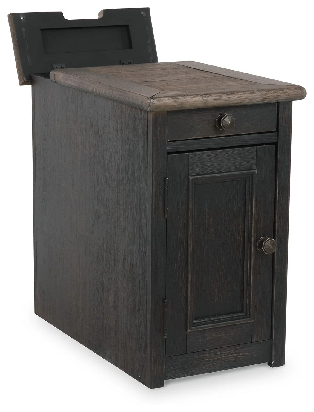 Tyler Creek - Chair Side End Table - Grayish Brown / Black - Image 11