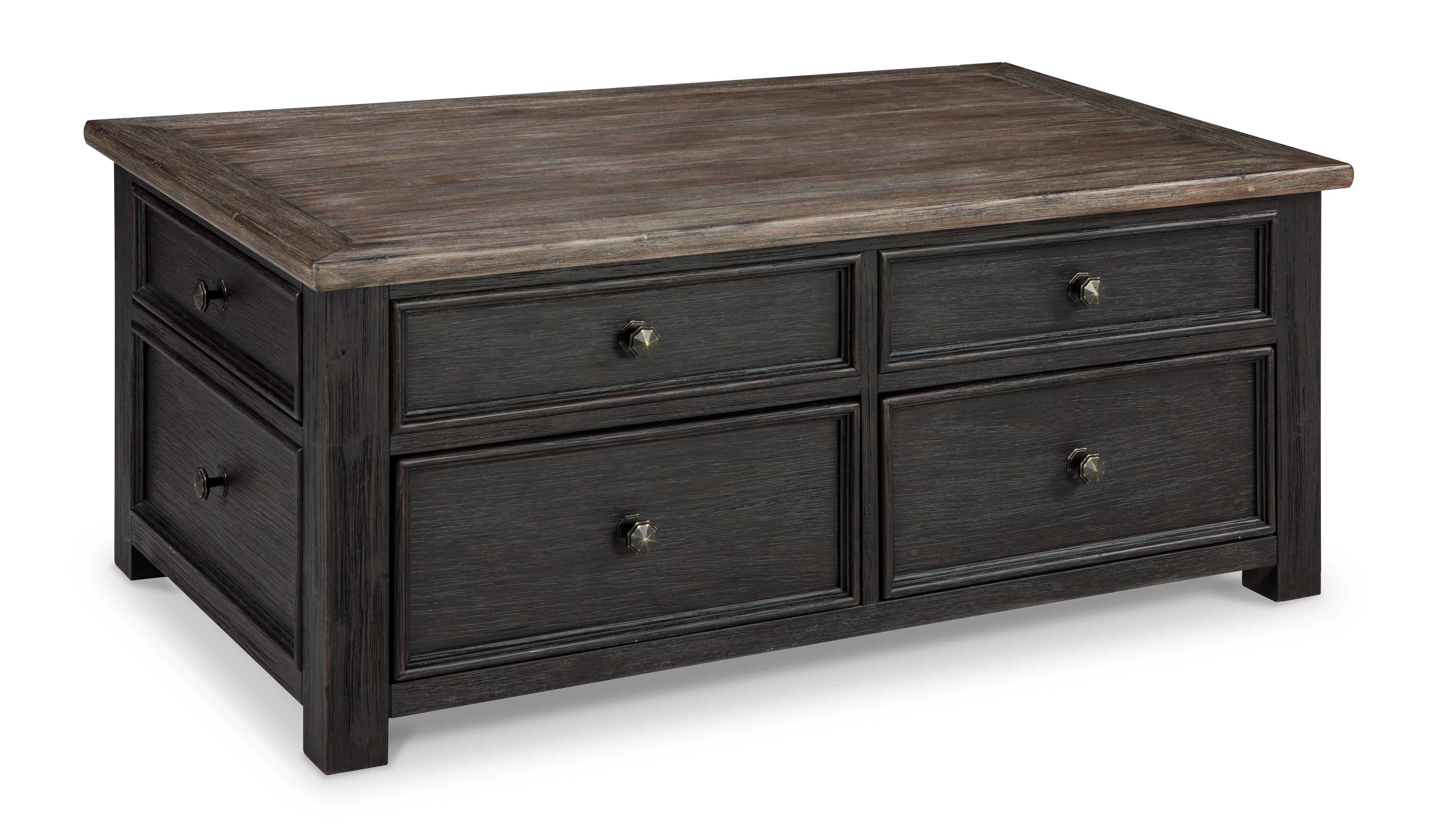 Tyler Creek - Lift Top Cocktail Table - Grayish Brown / Black - Image 8