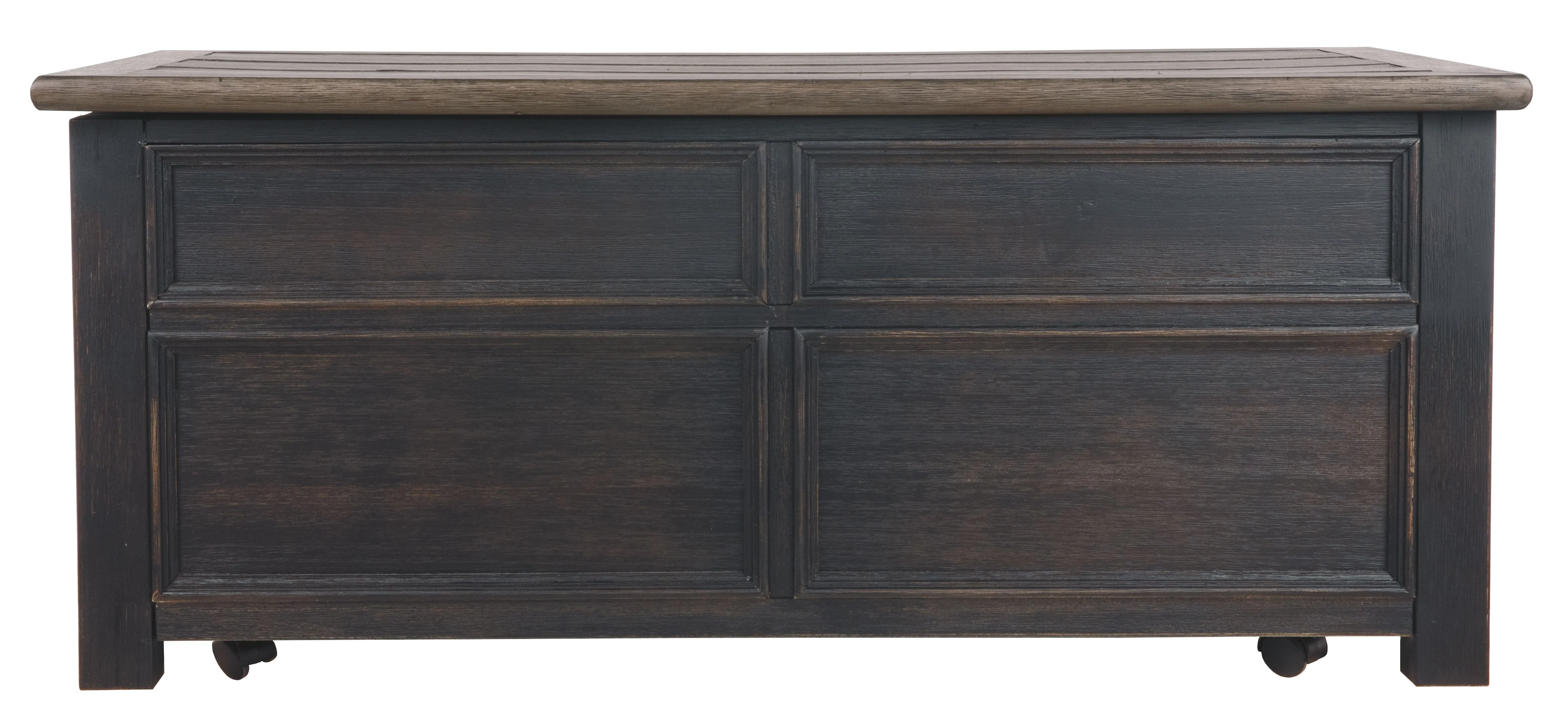 Tyler Creek - Lift Top Cocktail Table - Grayish Brown / Black - Image 9