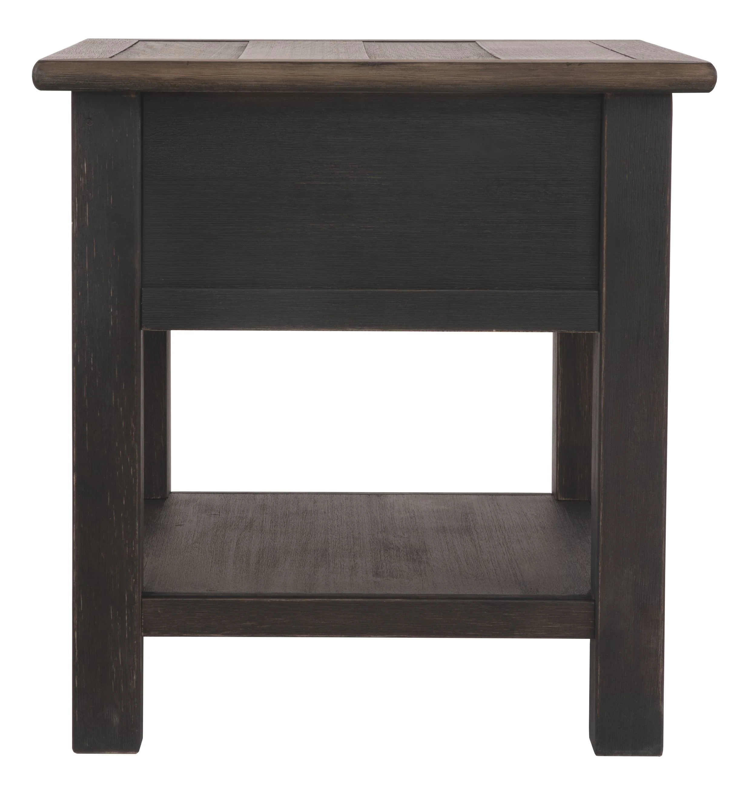 Tyler Creek - Rectangular End Table - Grayish Brown / Black - Image 7
