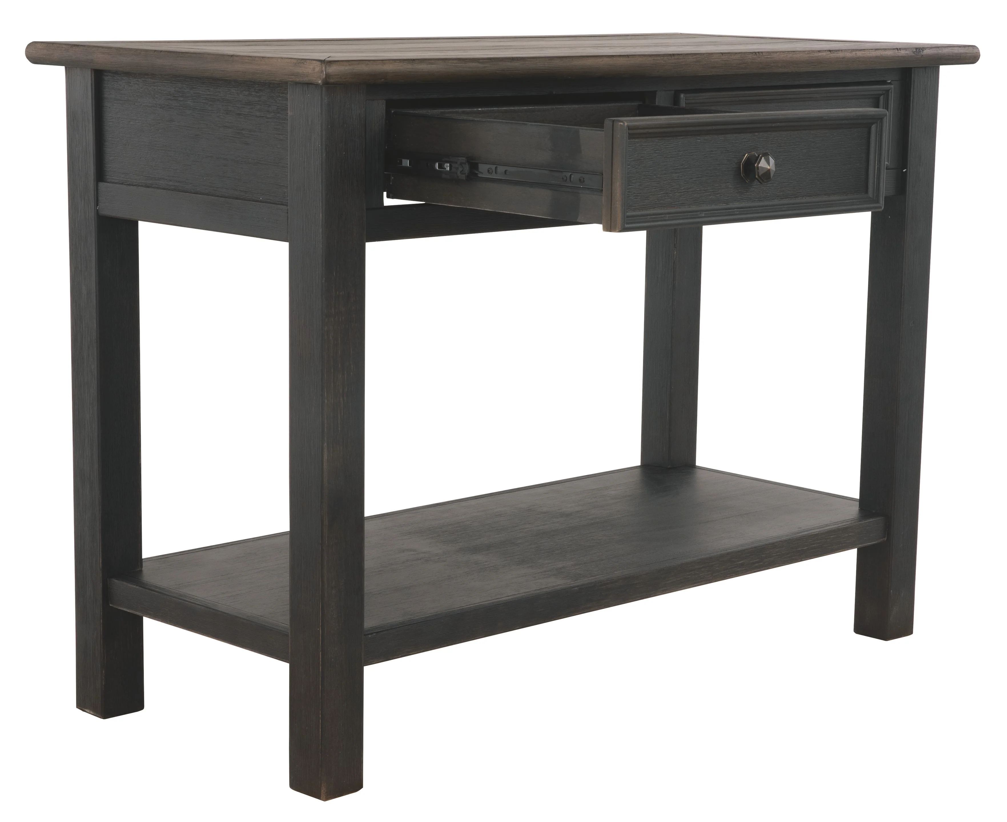 Tyler Creek - Sofa Table - Grayish Brown / Black - Image 9