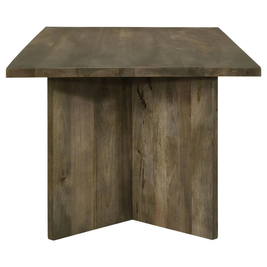 Tyler - Solid Wood Dining Table - Mango Brown - Image 5