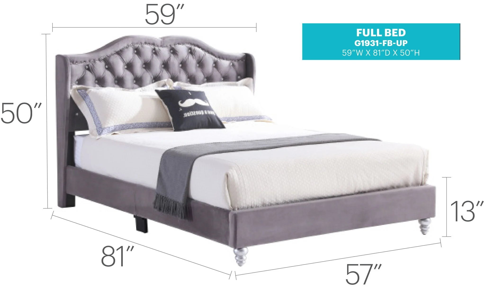 Upholstered Bed Transitional - Image 31