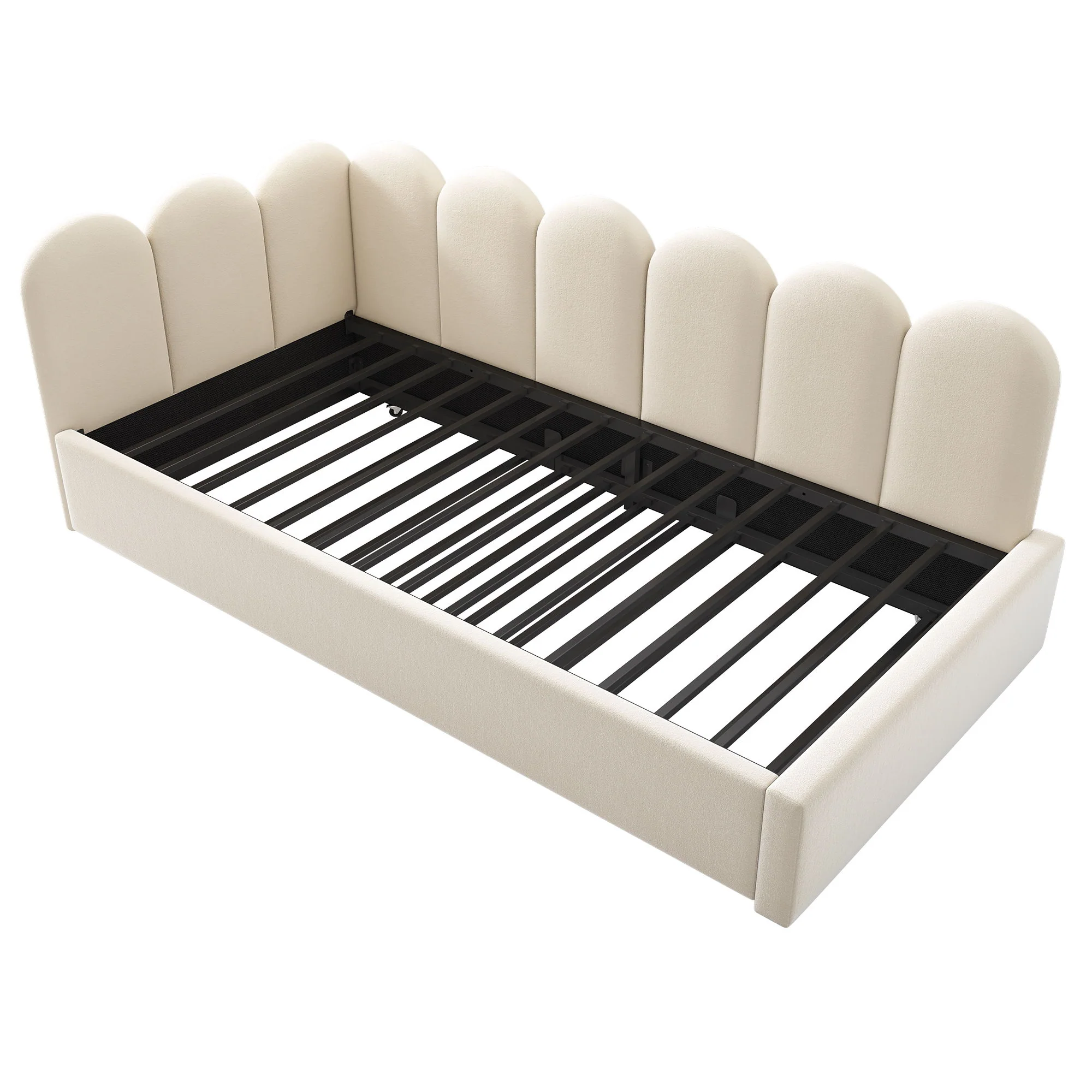 Upholstered Daybed With Metal Slatted Base - Image 67