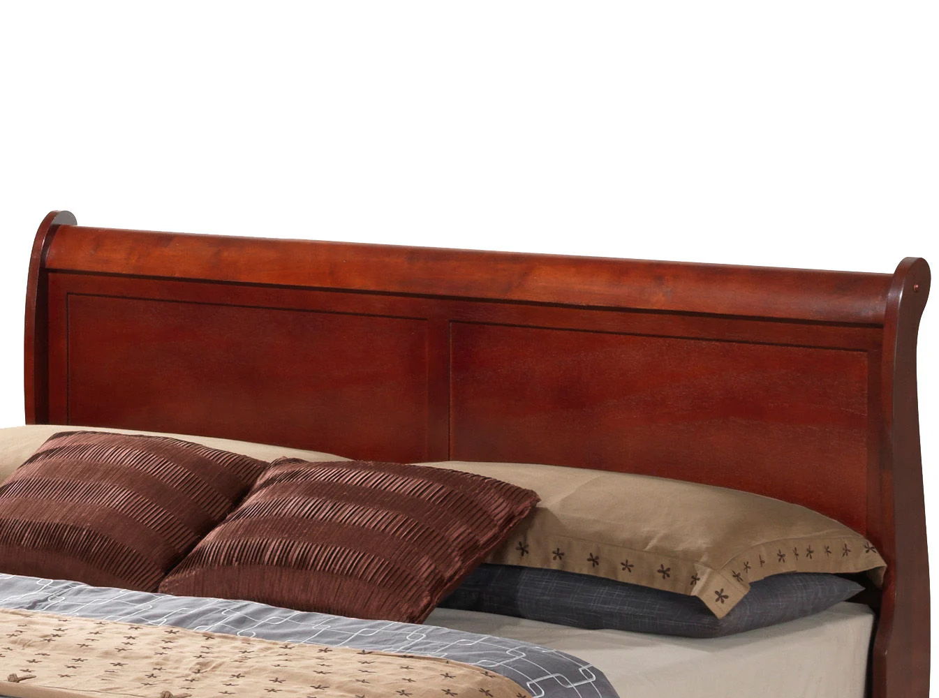 Upholstered Panel Sleigh Bed Design - Image 19