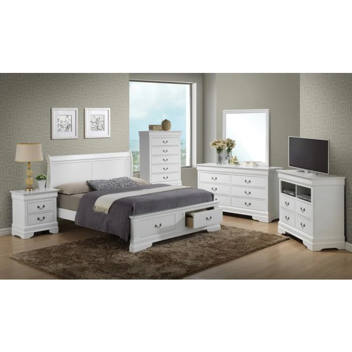 Upholstered Panel Sleigh Bed Design - Image 40