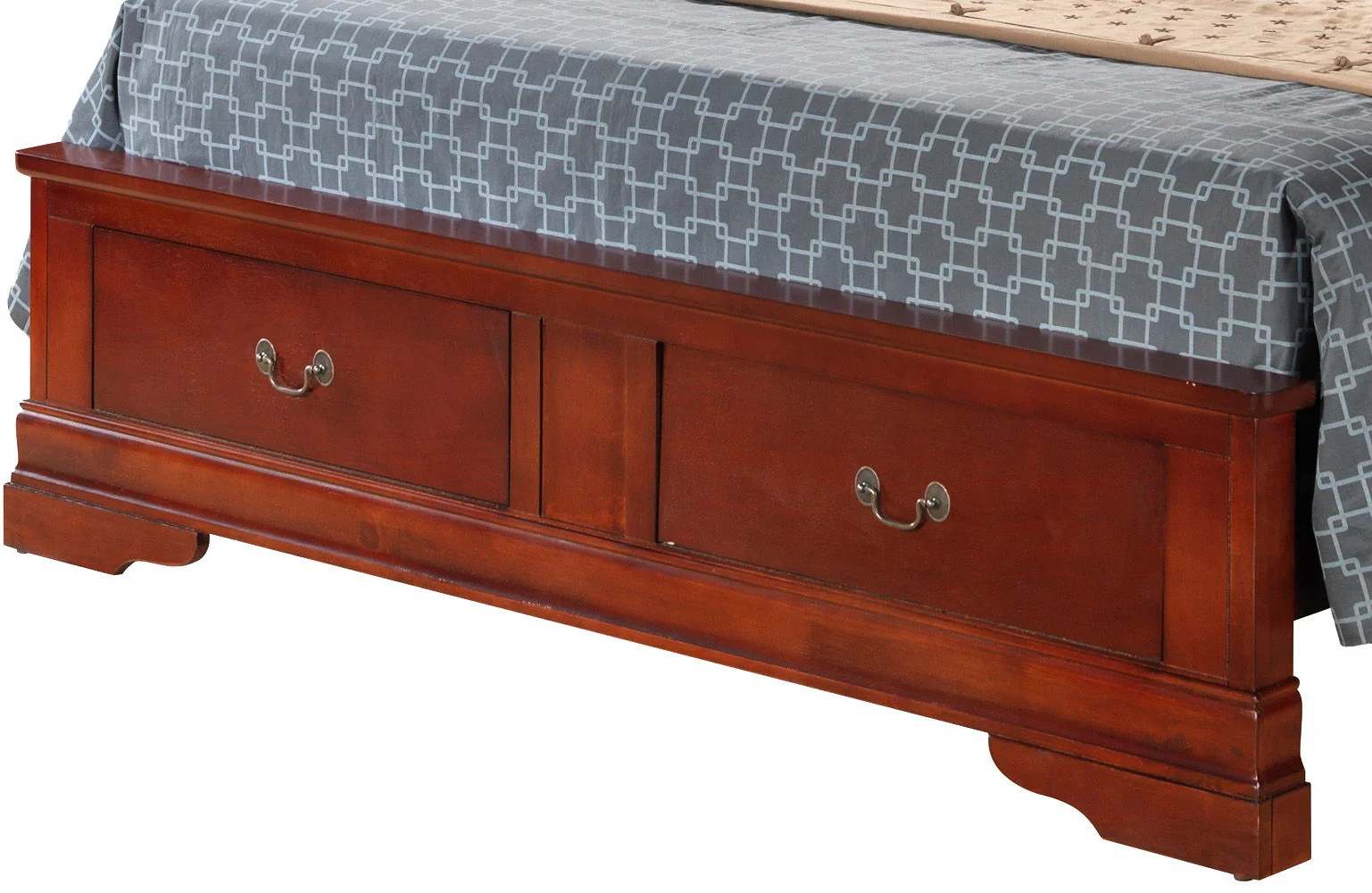 Upholstered Panel Sleigh Bed Design - Image 47