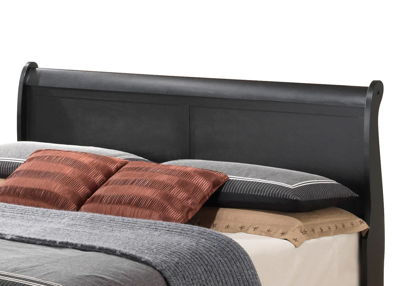 Upholstered Panel Sleigh Bed Design - Image 49