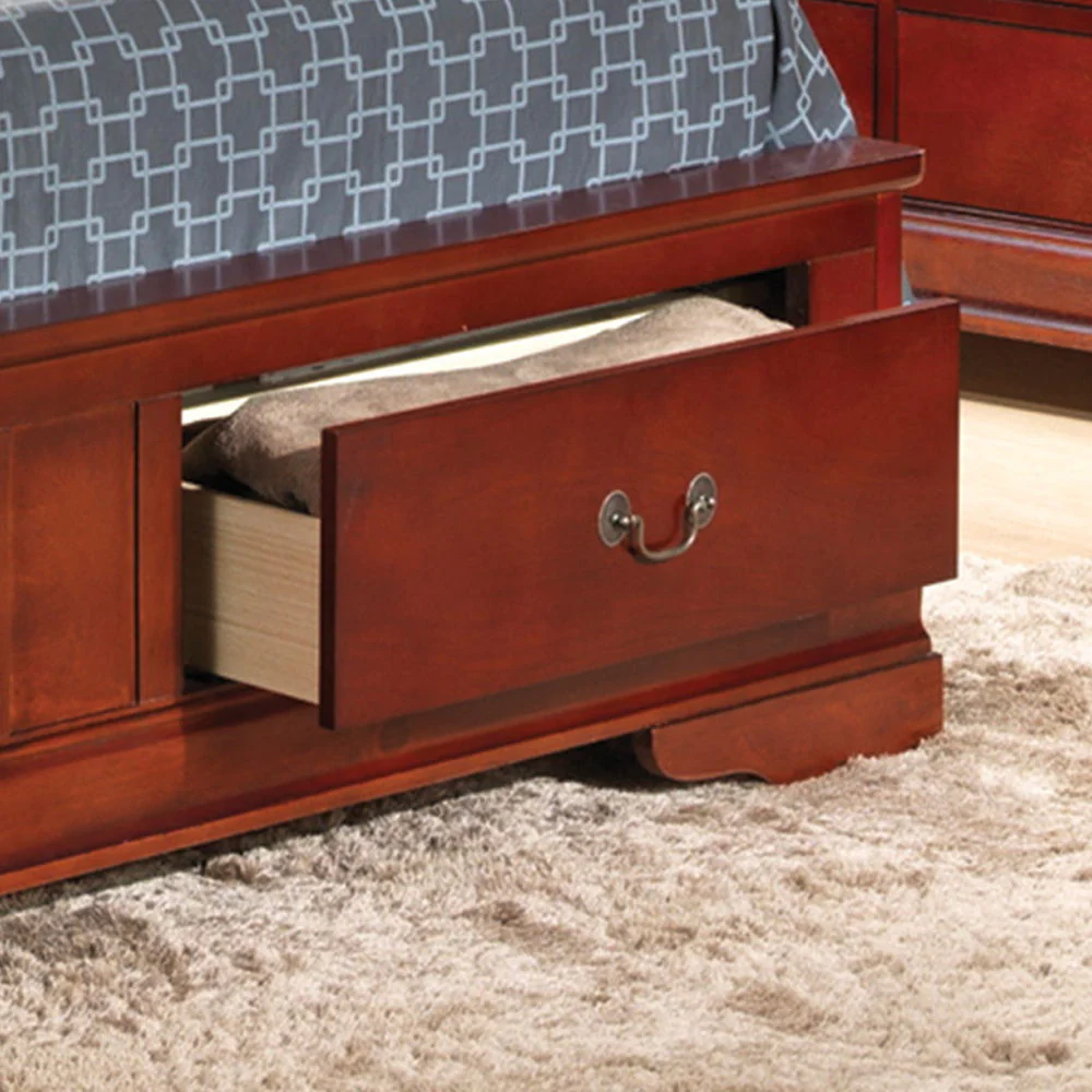 Upholstered Panel Sleigh Bed Design - Image 54