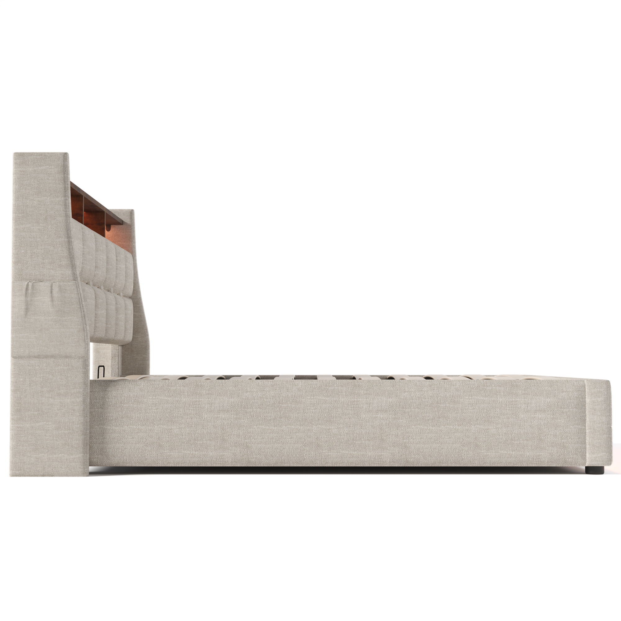 Upholstered Platform Bed With A Hydraulic Storage System, LED And USB Charging (Without Mattress) - Image 27