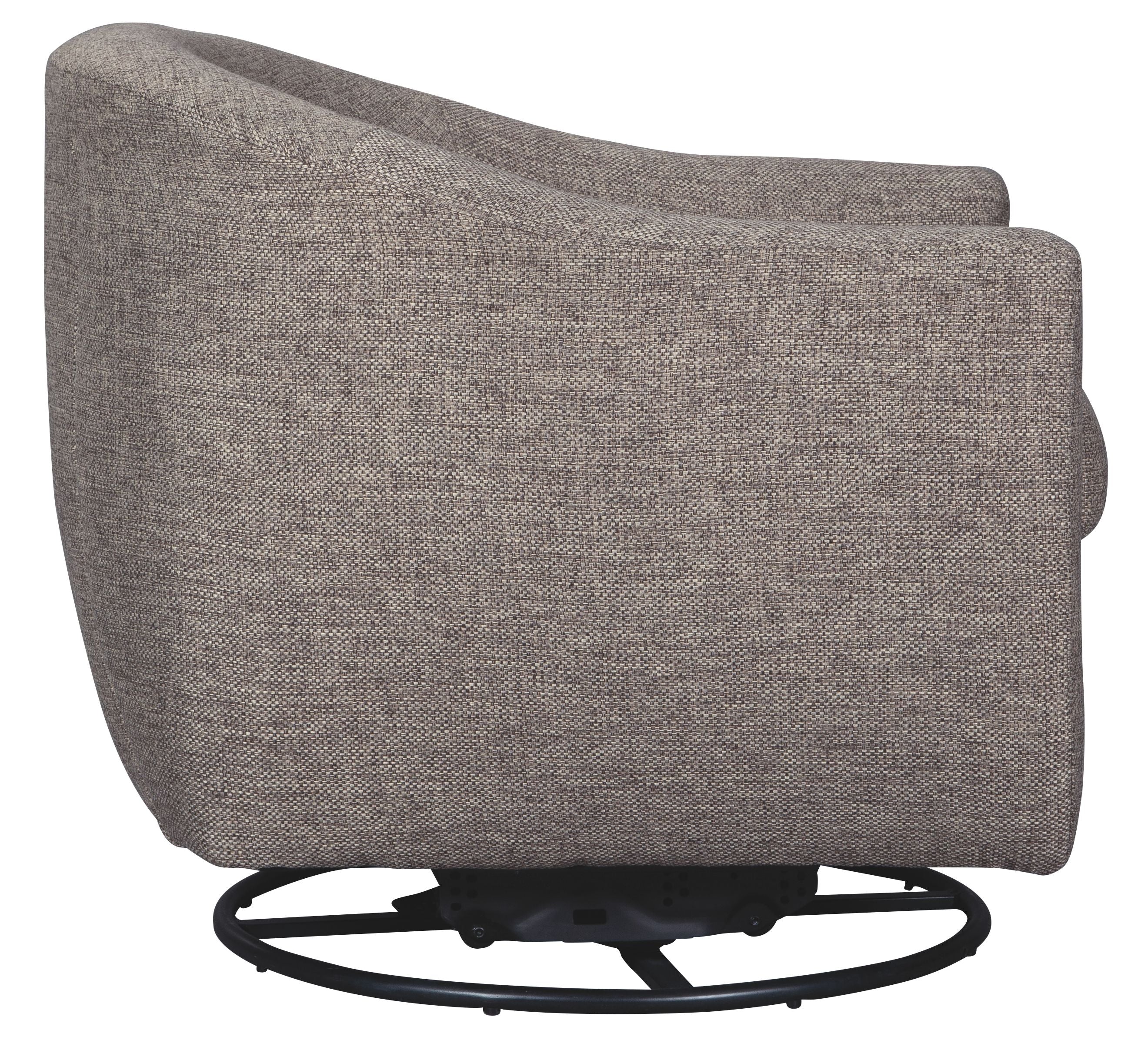 Upshur - Swivel Glider Accent Chair - Taupe - Image 8
