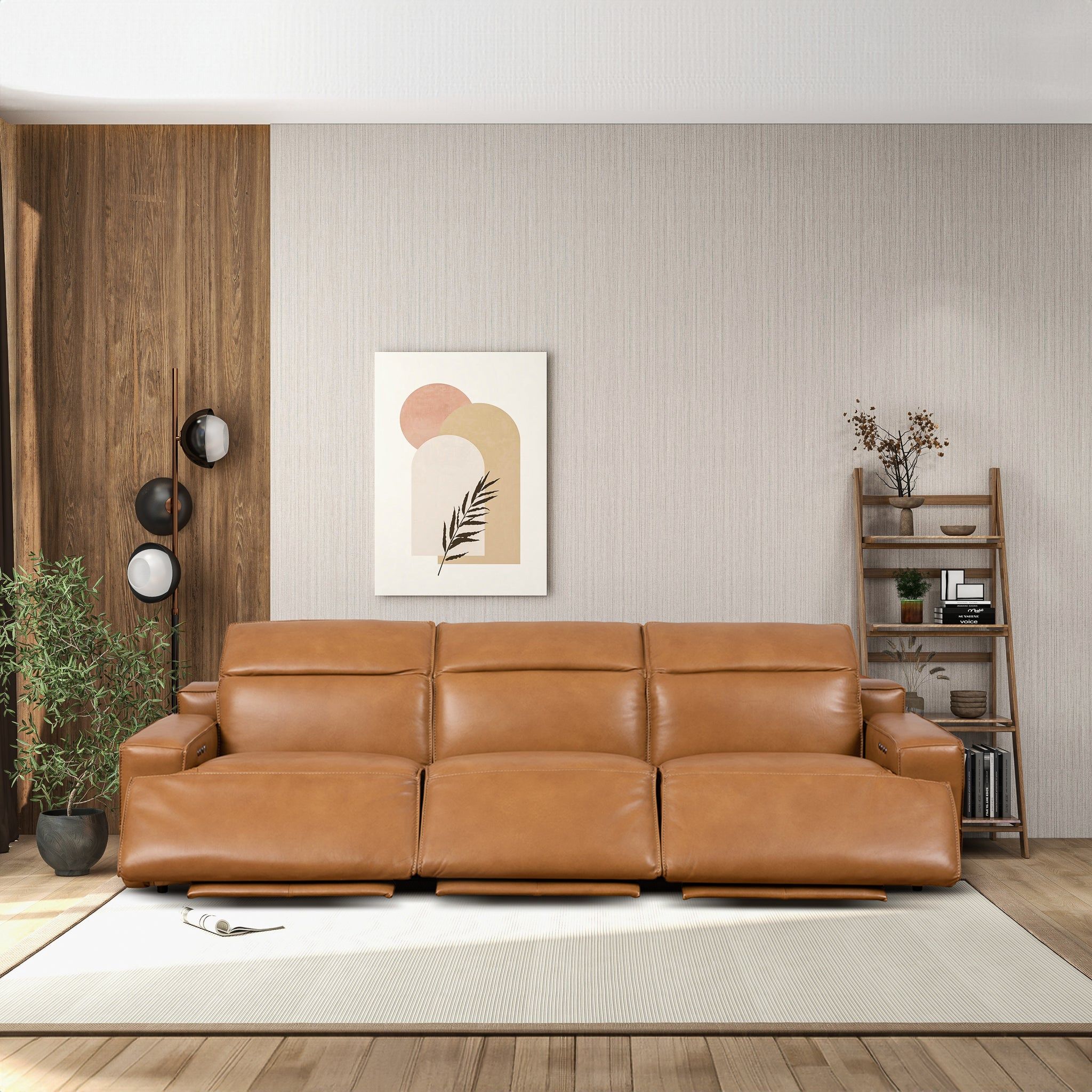Urbana - Triple Power Recliner Sofa - Tan - Image 13