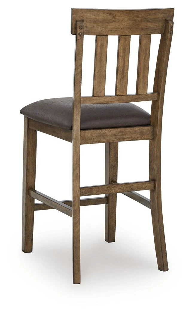 Urbinforte - Upholstered Barstool (Set of 2) - Light Brown - Image 5