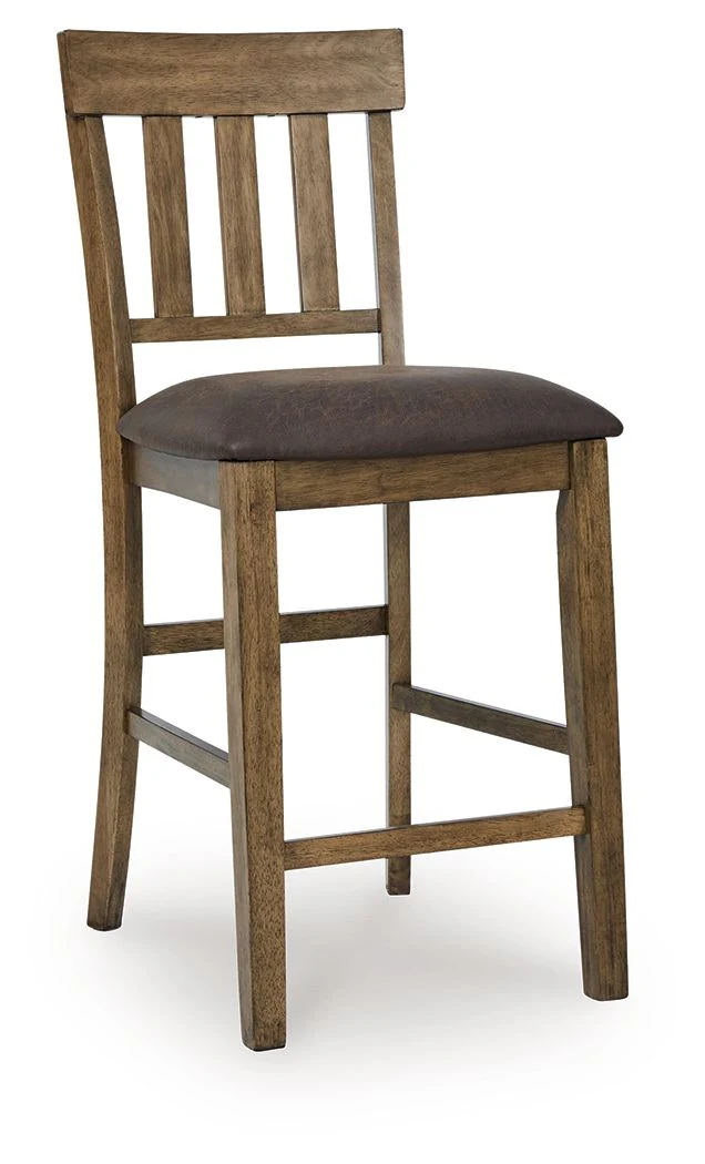 Urbinforte - Upholstered Barstool (Set of 2) - Light Brown - Image 6