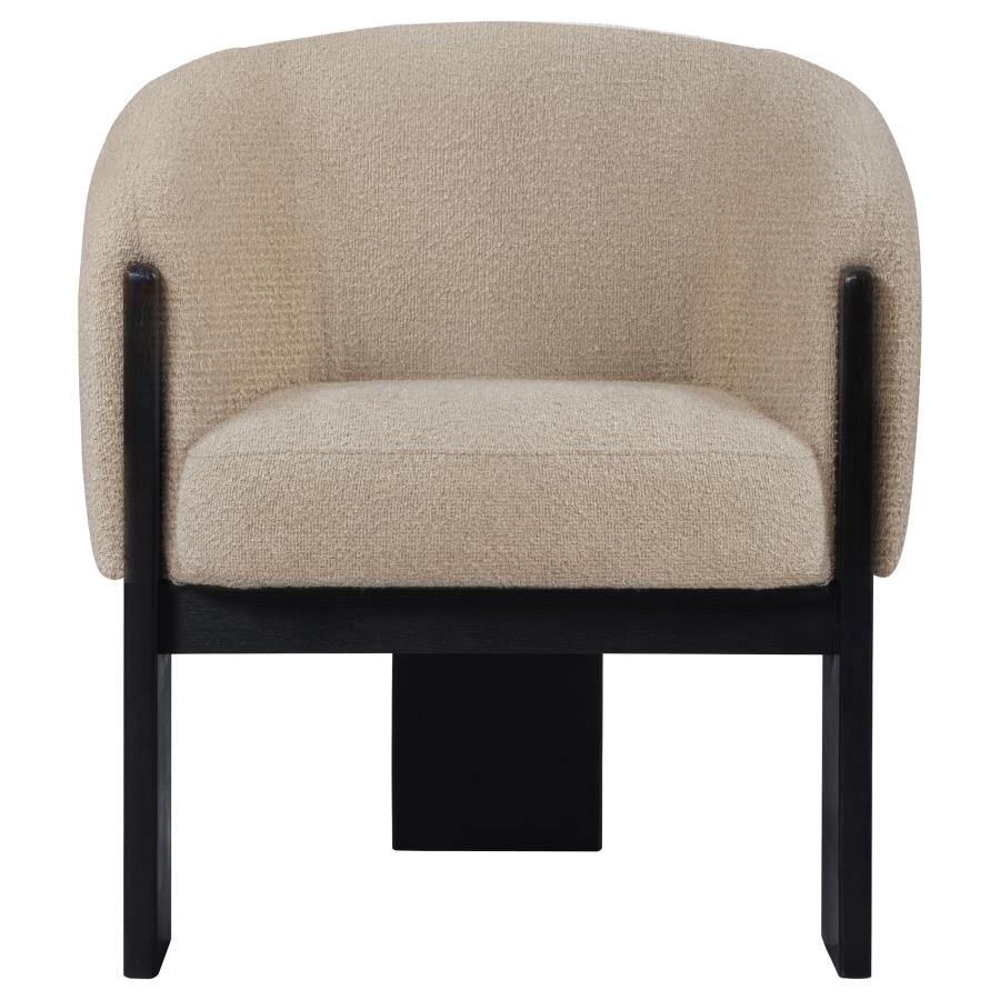 Valdez - Boucle Upholstered Barrel Back Accent Chair - Image 5