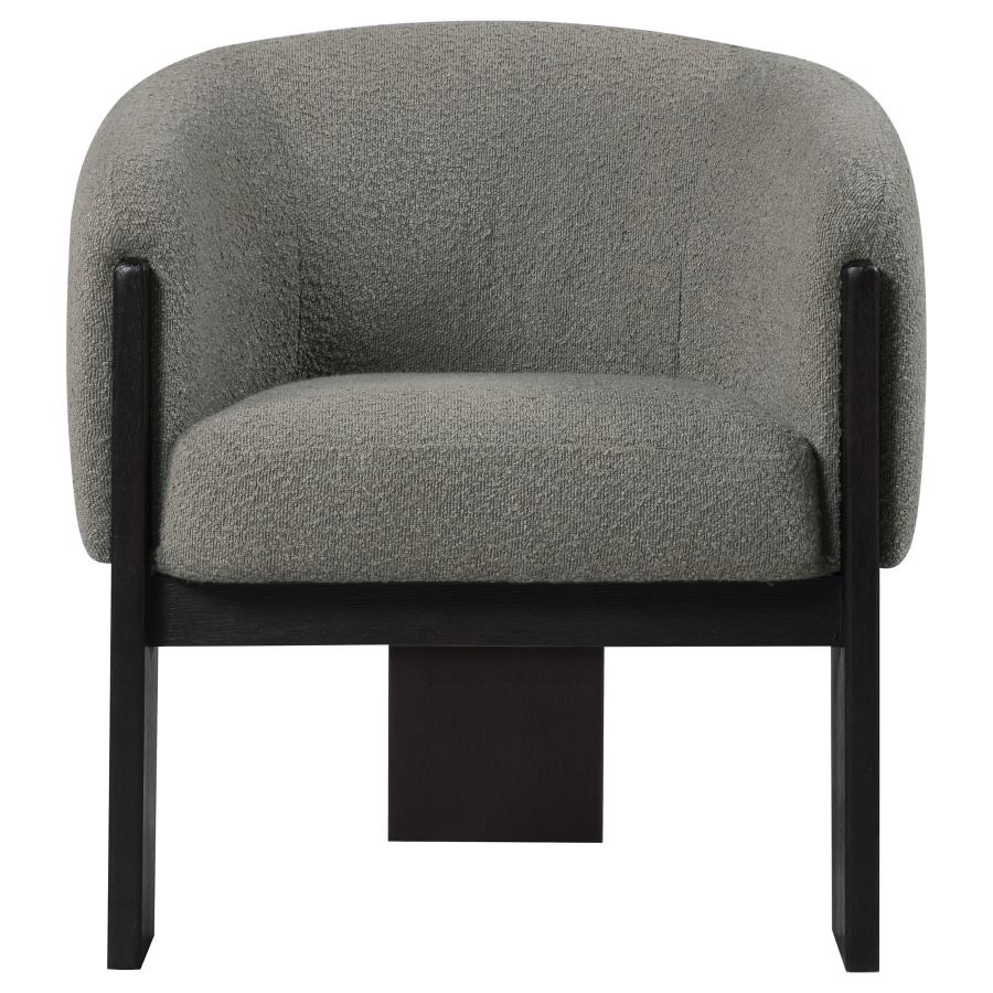 Valdez - Boucle Upholstered Barrel Back Accent Chair - Image 6