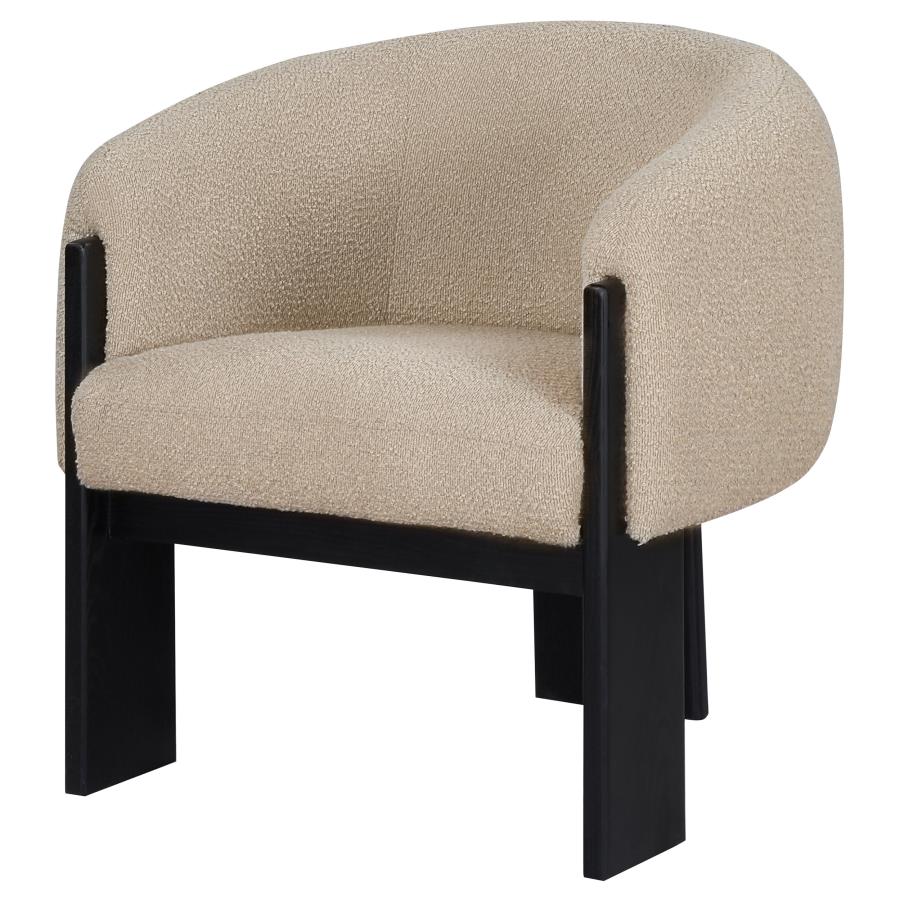 Valdez - Boucle Upholstered Barrel Back Accent Chair - Image 7