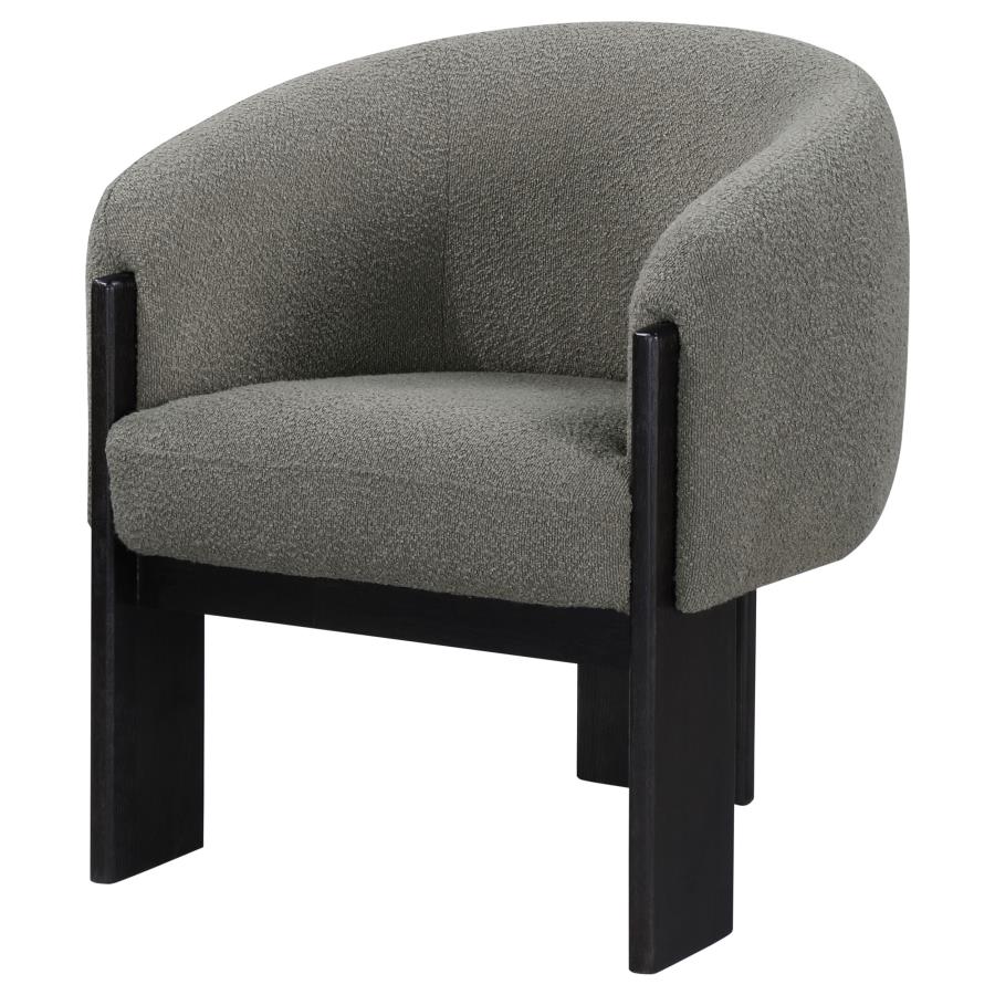 Valdez - Boucle Upholstered Barrel Back Accent Chair - Image 8