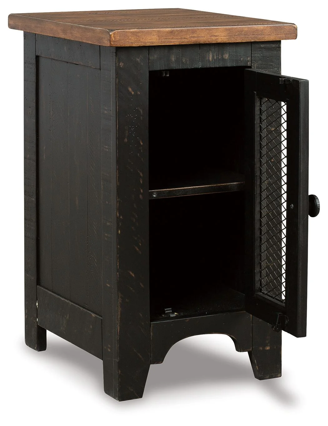 Valebeck - Chair Side End Table - Black / Brown - Image 6