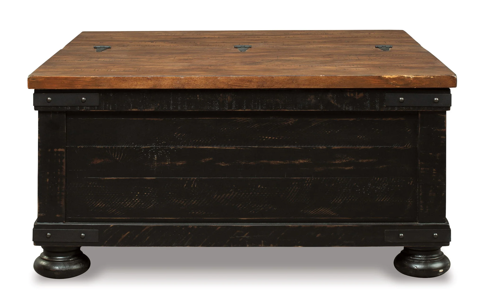 Valebeck - Lift Top Cocktail Table - Black / Brown - Image 5