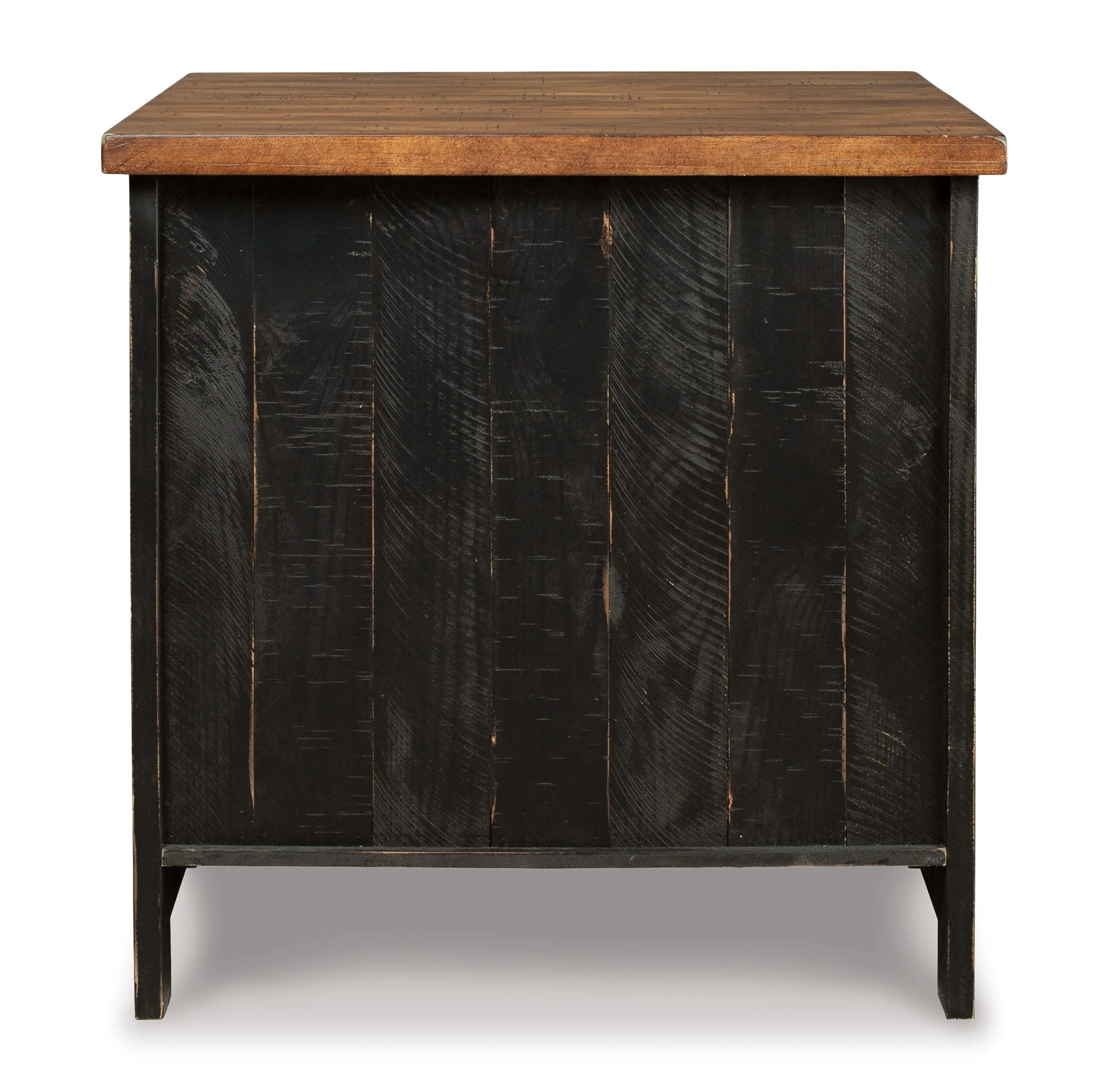 Valebeck - Rectangular End Table - Black / Brown - Image 5