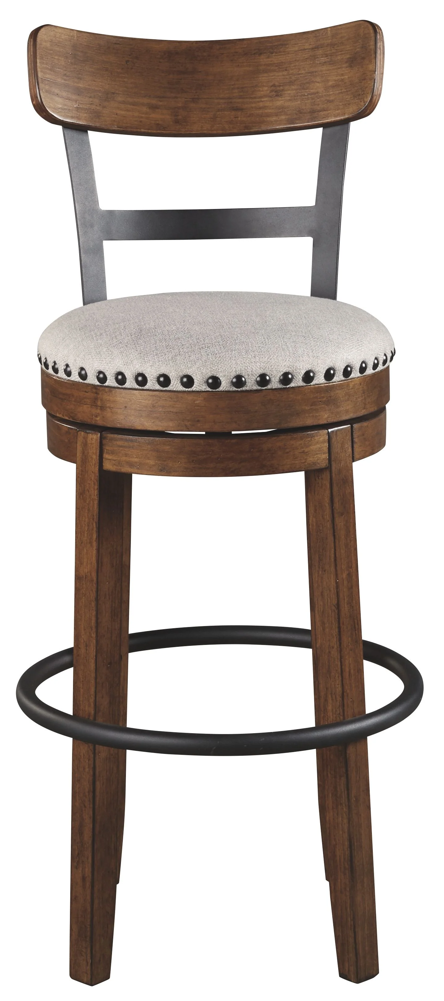 Valebeck - Tall Upholstered Swivel Barstool - Image 20