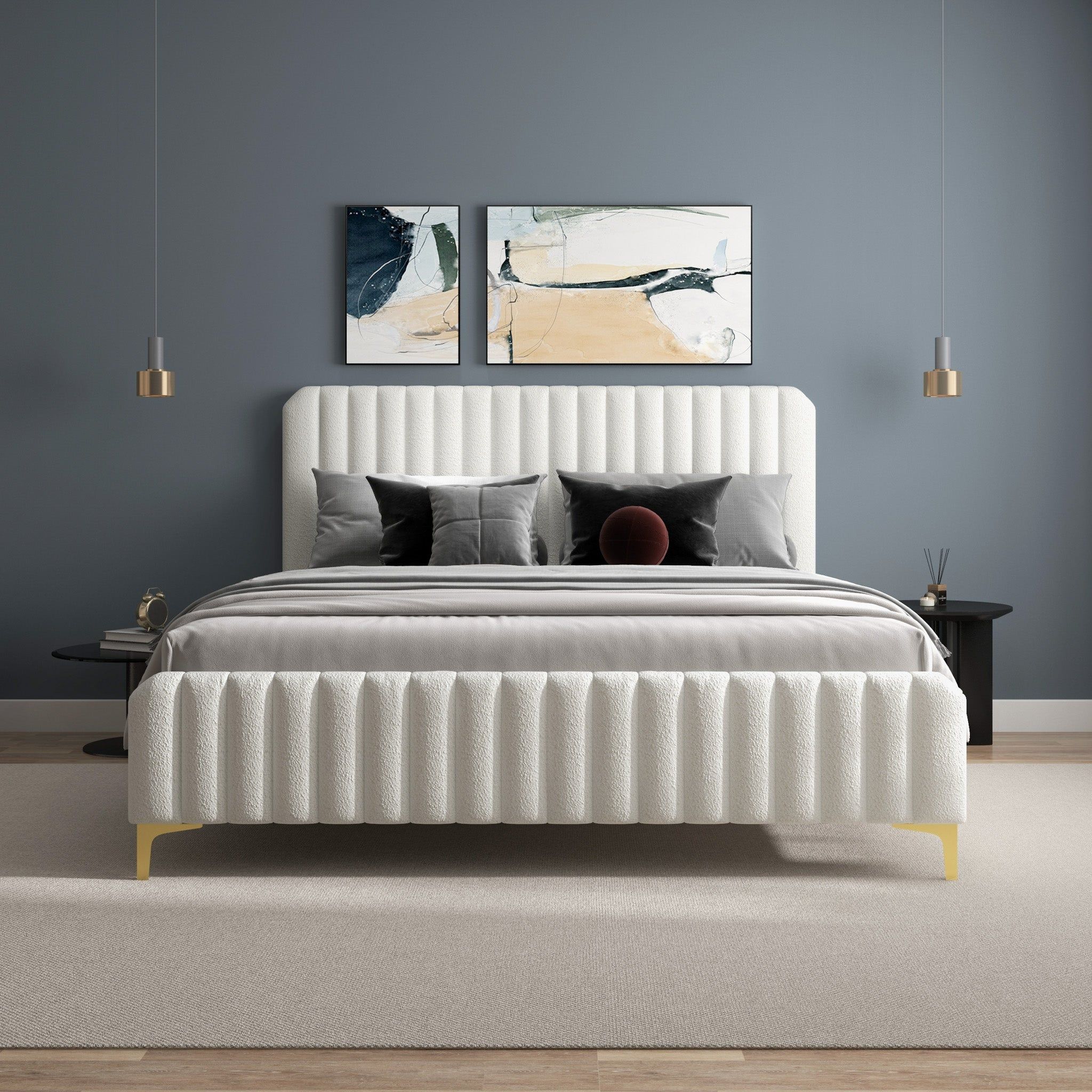 Valery - Upholstered Platform Bed - Image 6
