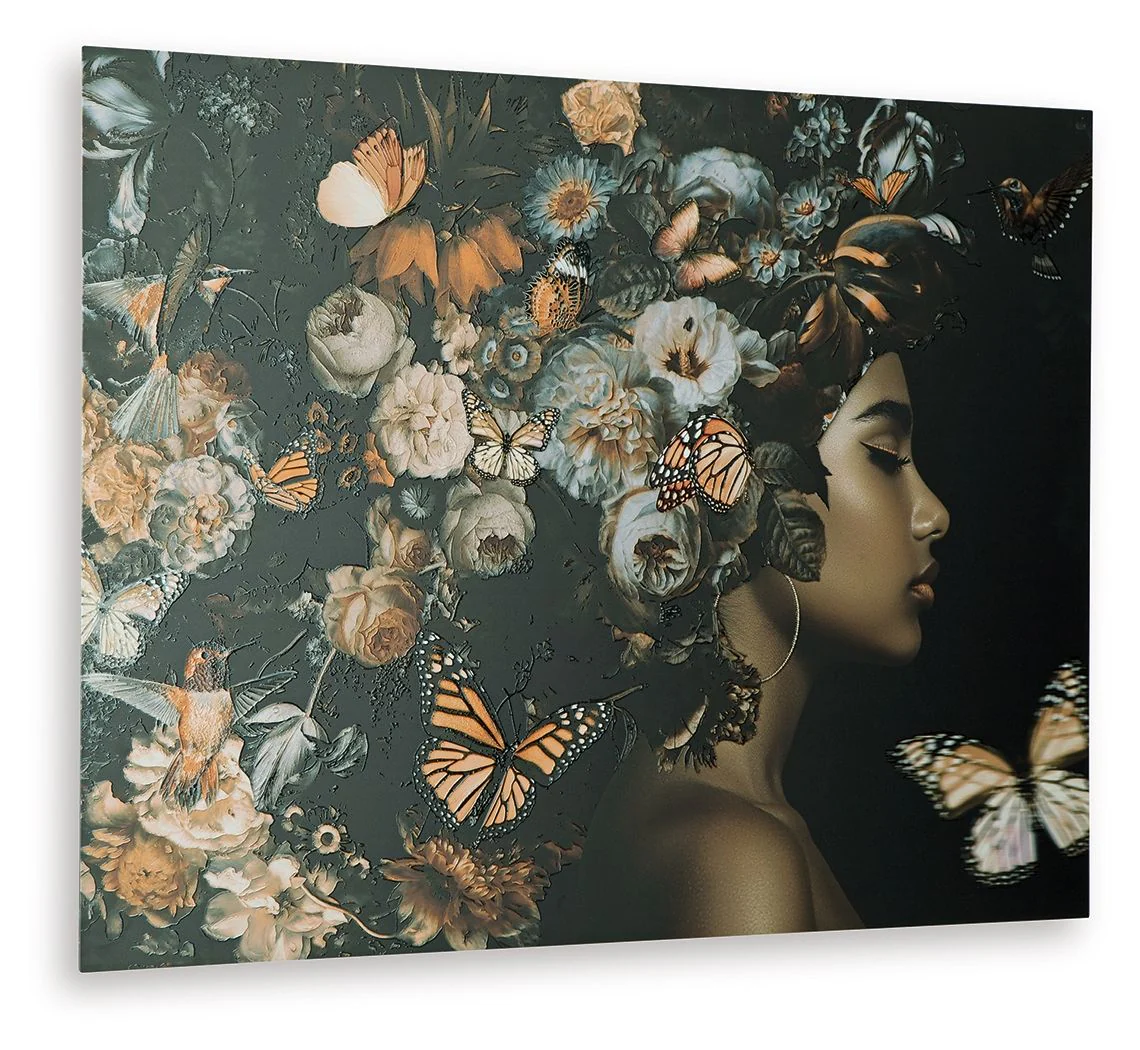 Valfer - Wall Art - Orange / Black / White - Image 4