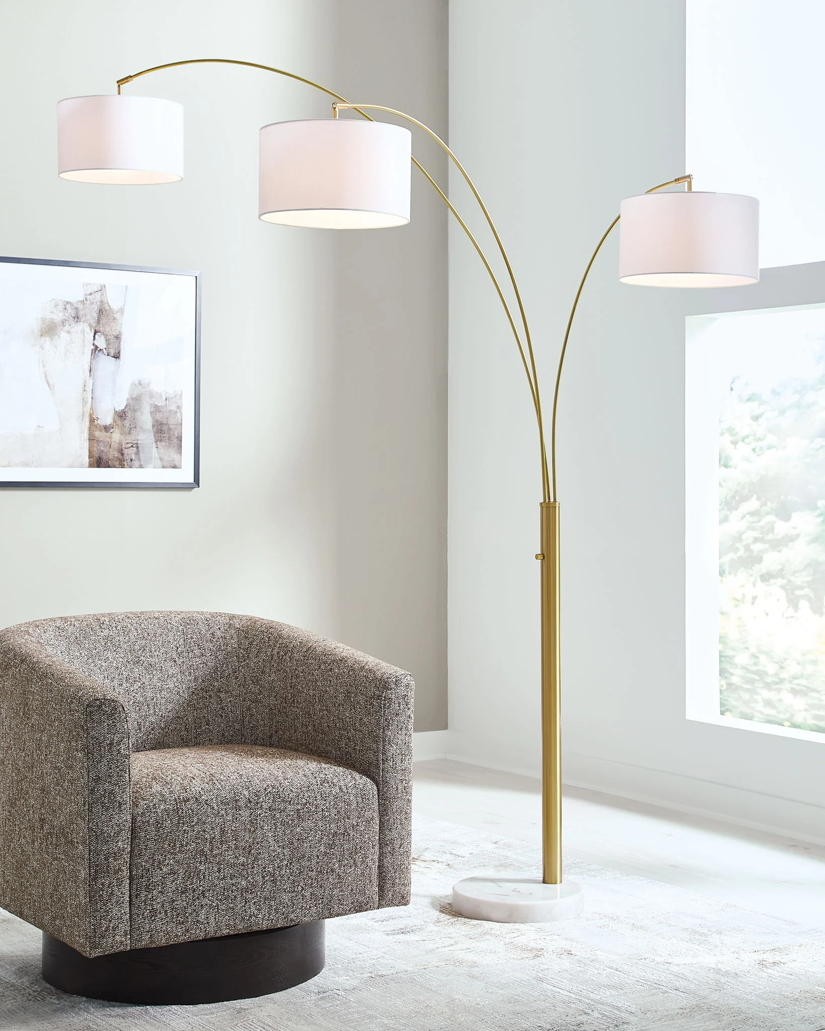 Valo - Metal Arc Lamp - Gold Finish - Image 6