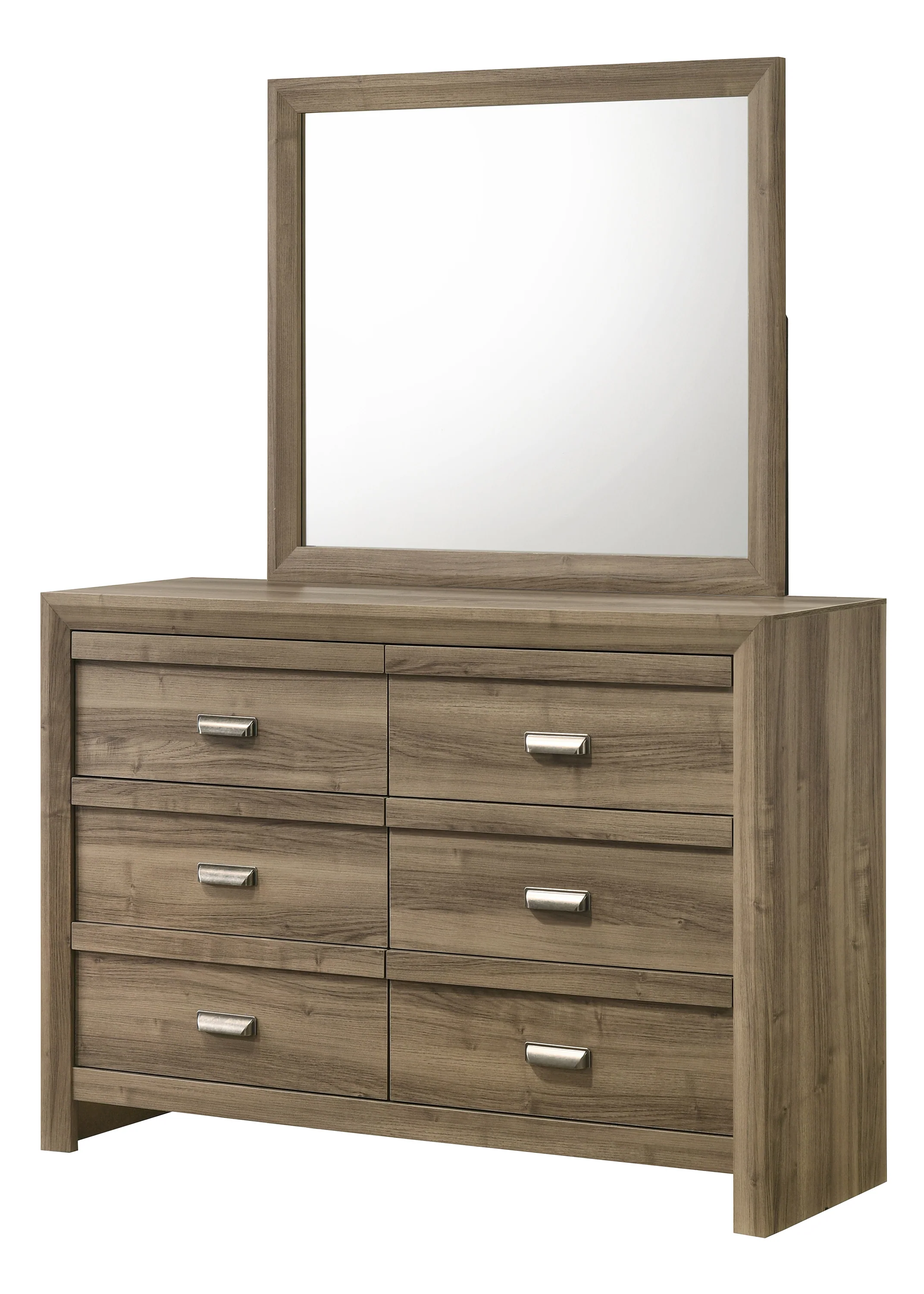 Valor Dresser Mirror-Light Brown - Image 2