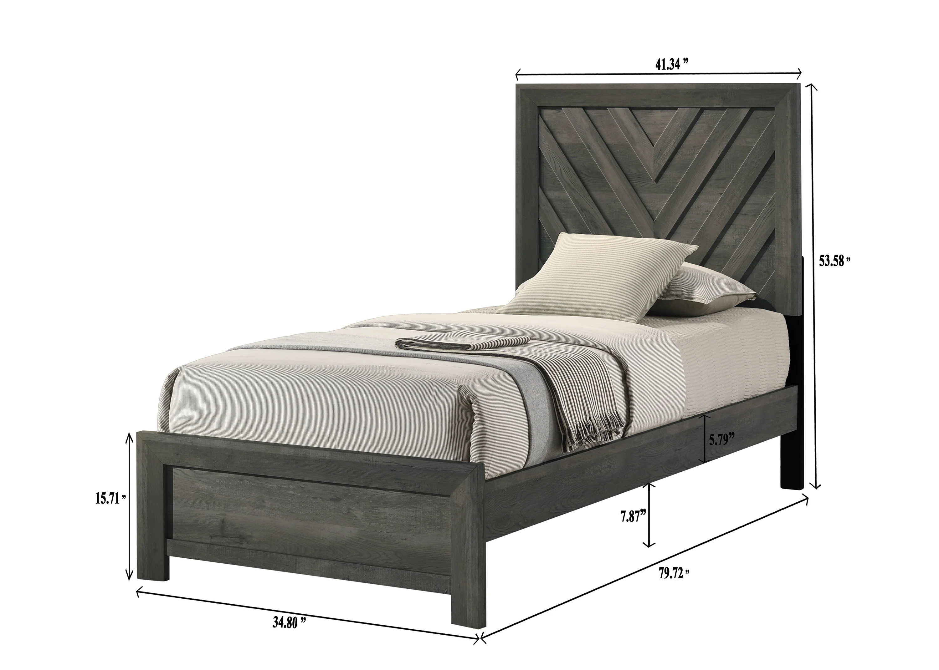 Valor Bed Grey - Image 4