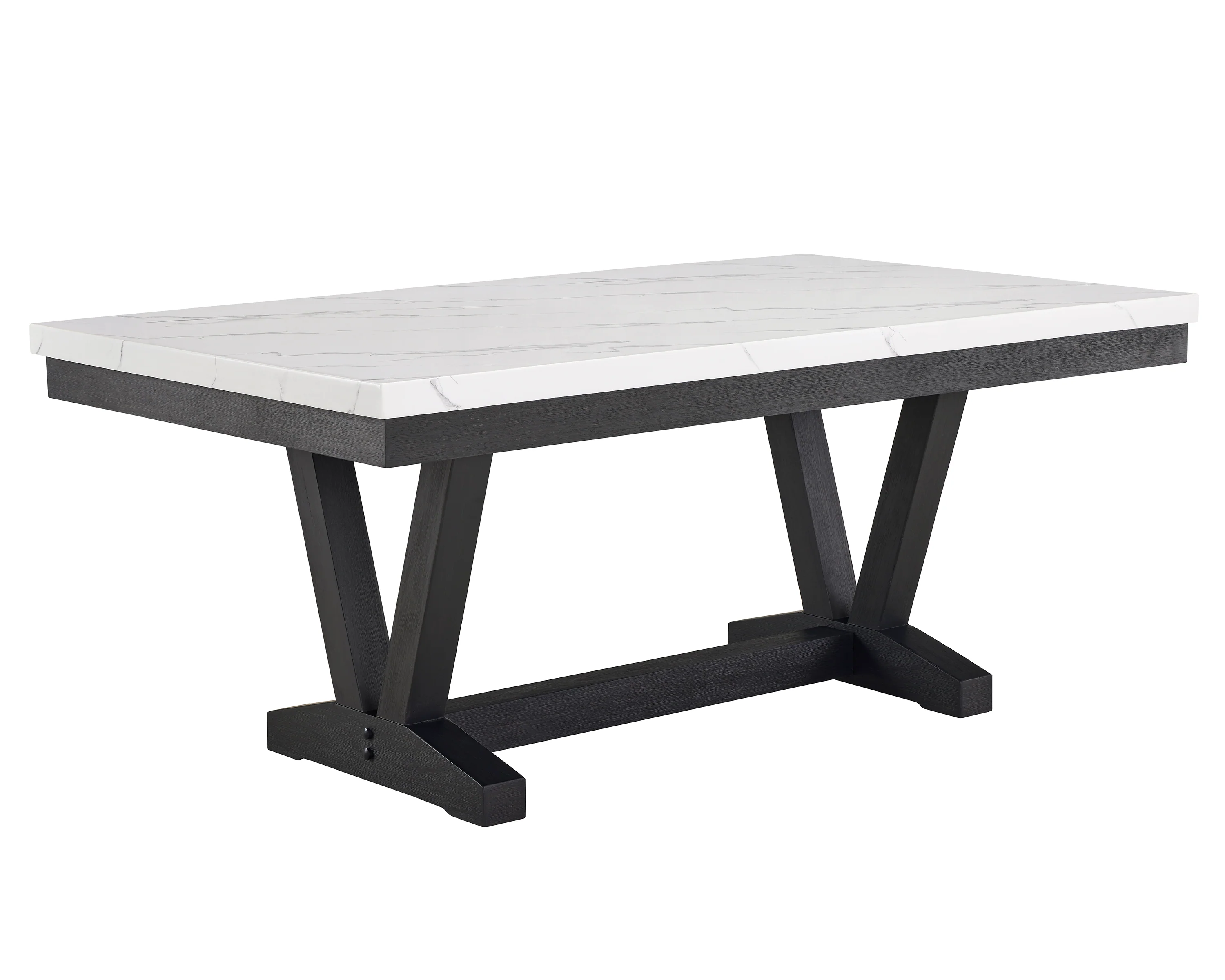Vance Faux Marble Dining Table - Image 4