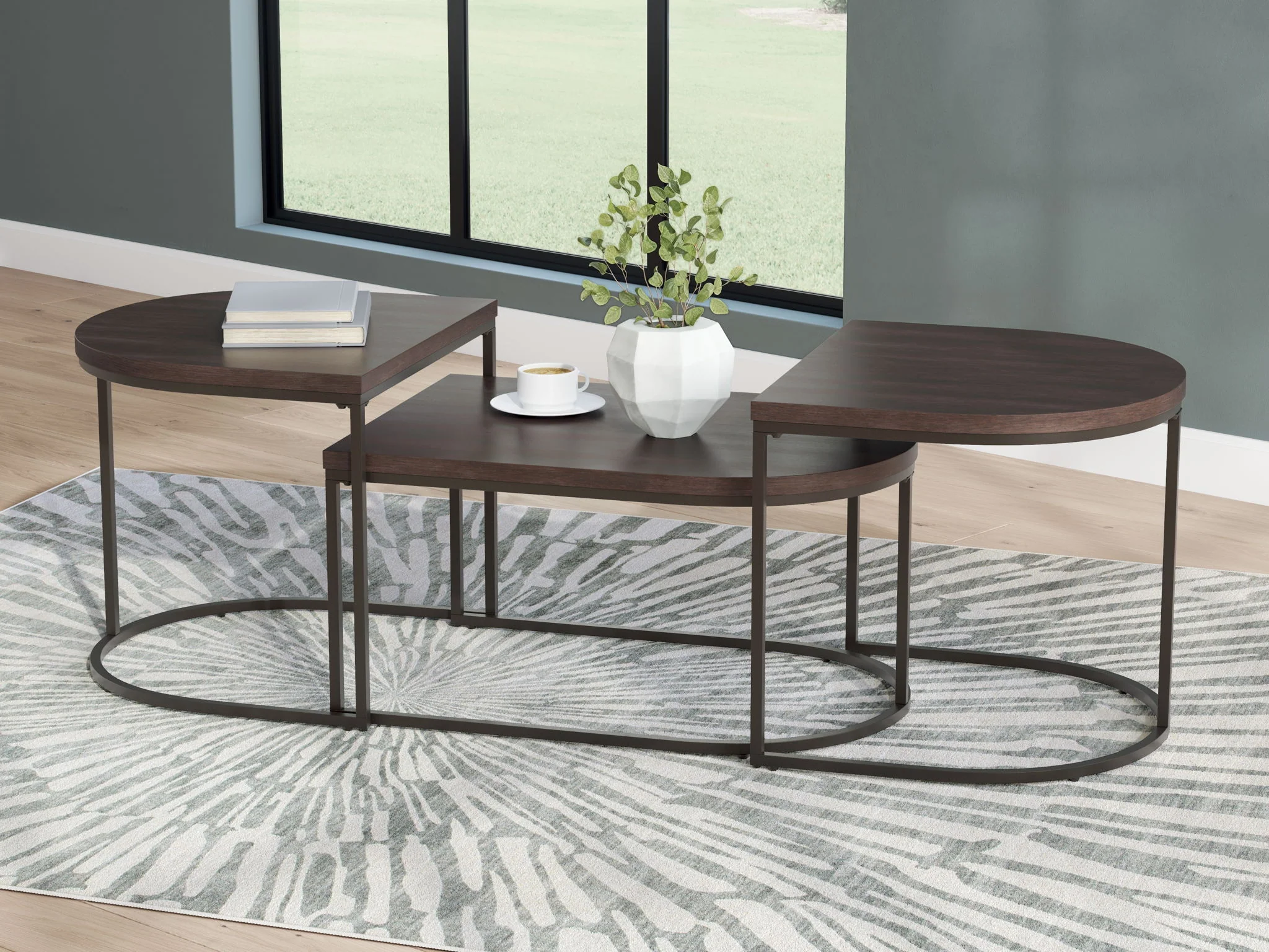 Vanmore - Occasional Table Set (Set of 3) - Dark Brown - Image 2